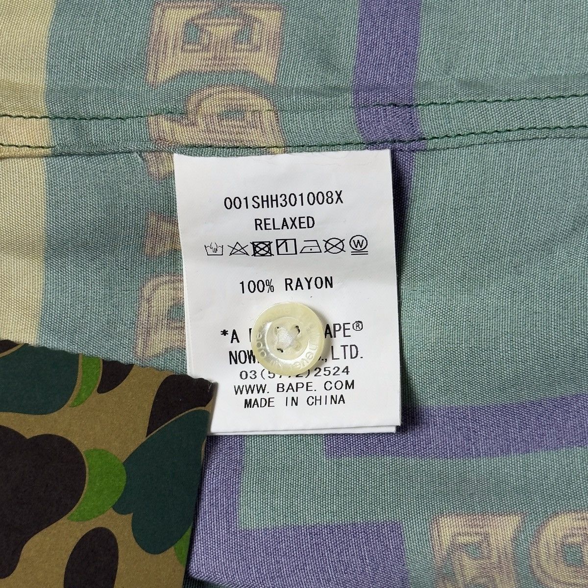 Bape Bape Double Ape Head Relaxed Shirt Green 2021 Size US M / EU 48-50 / 2 - 12 Thumbnail