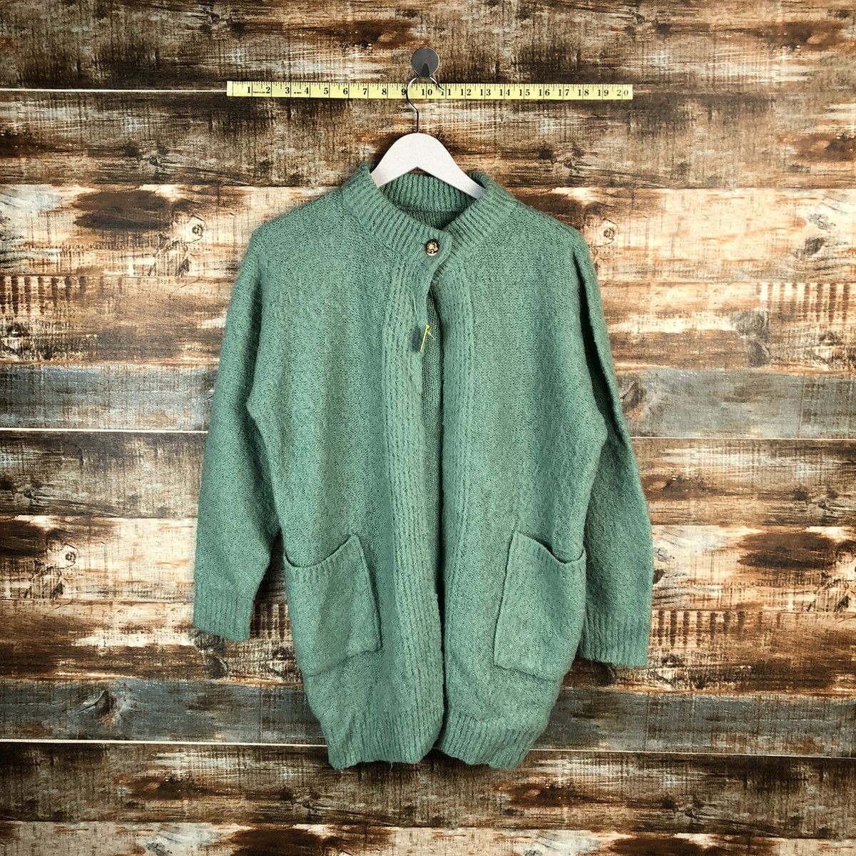 Homespun Knitwear × Japanese Brand × Vintage Japanese Brand vintage Green Knitwear #A1567 Size M / US 6-8 / IT 42-44 - 1 Thumbnail