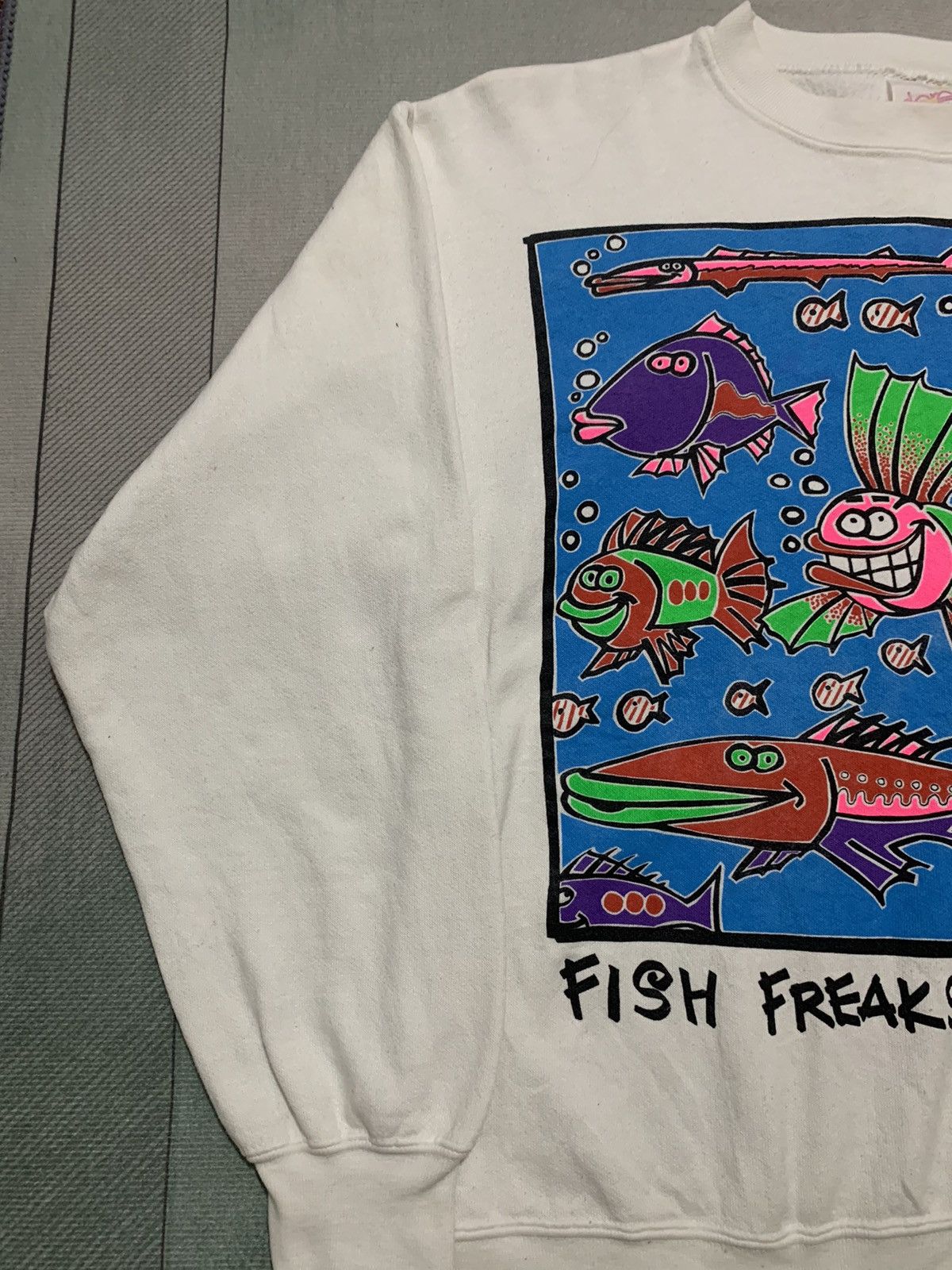 Vintage Vintage 90s Fish Freaks Crewneck Sweatshirt: Big Logo Size US M / EU 48-50 / 2 - 4 Thumbnail
