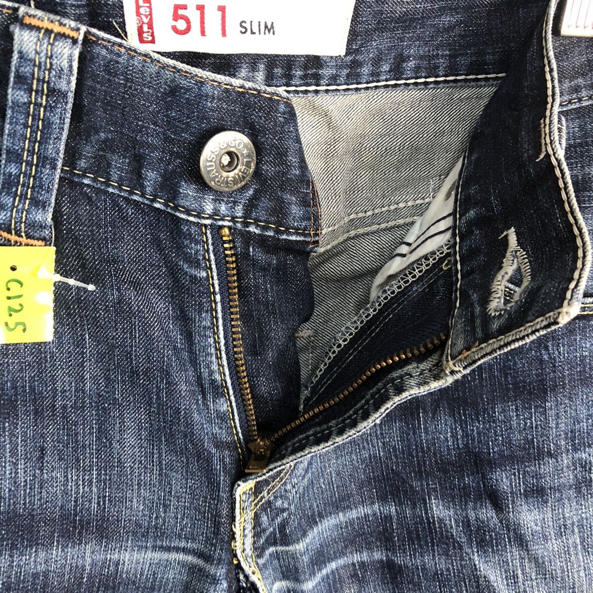 Levi's DLL Levis 511 Slim Fit Blue Denim Pants #C125 Size US 30 / EU 46 - 11 Thumbnail