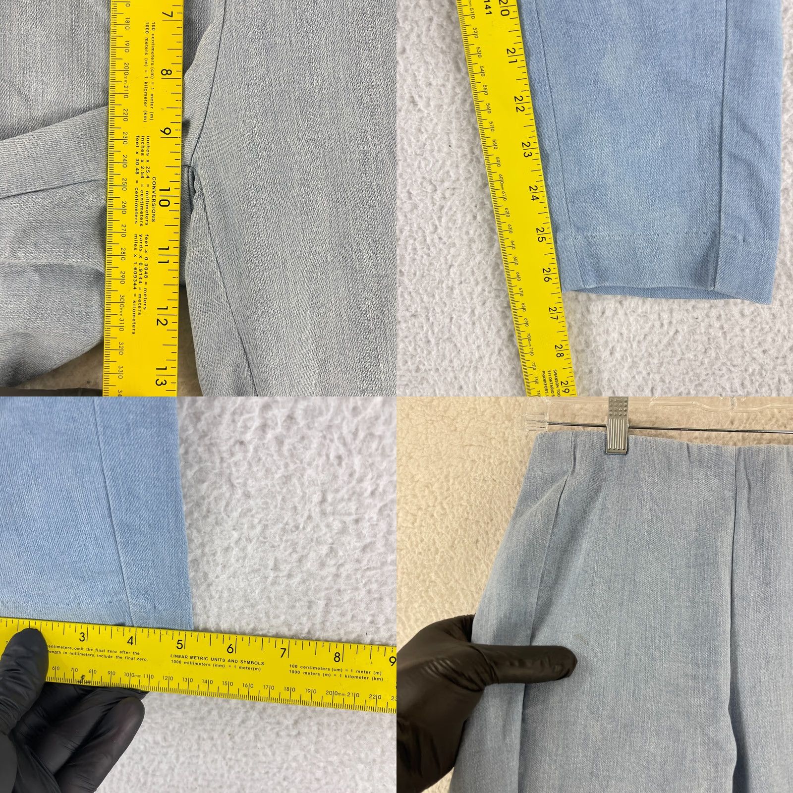 Rag & Bone Rag & Bone Pants Womens Size 4 Blue Denim Mid-Rise Straight Stretch Casual Size 27" / US 4 / IT 40 - 8 Thumbnail