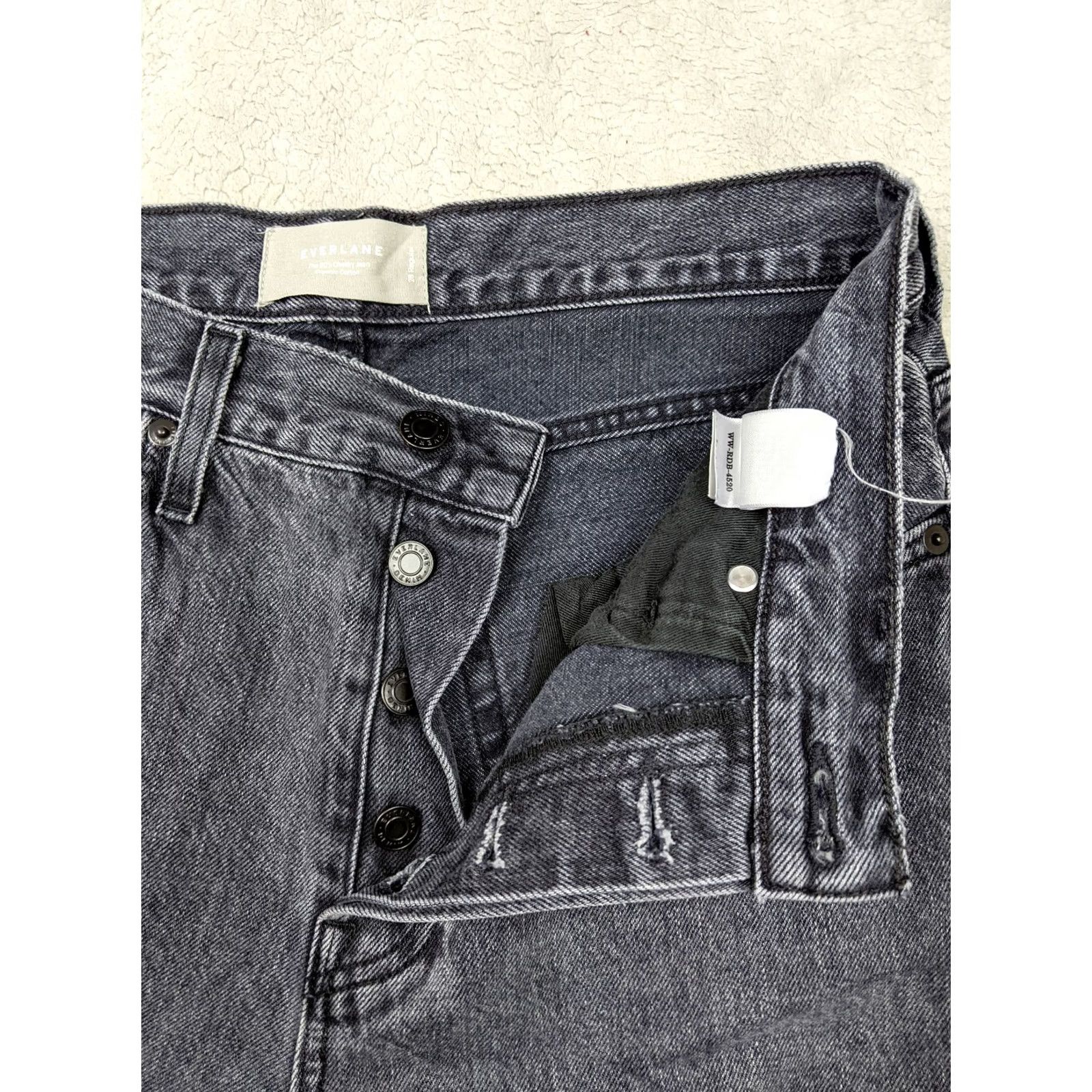 Everlane Everlane 90s Cheeky Jean Womens Gray Denim Button Fly Tapered Jeans Size 24" / US 00 / IT 34 - 4 Thumbnail
