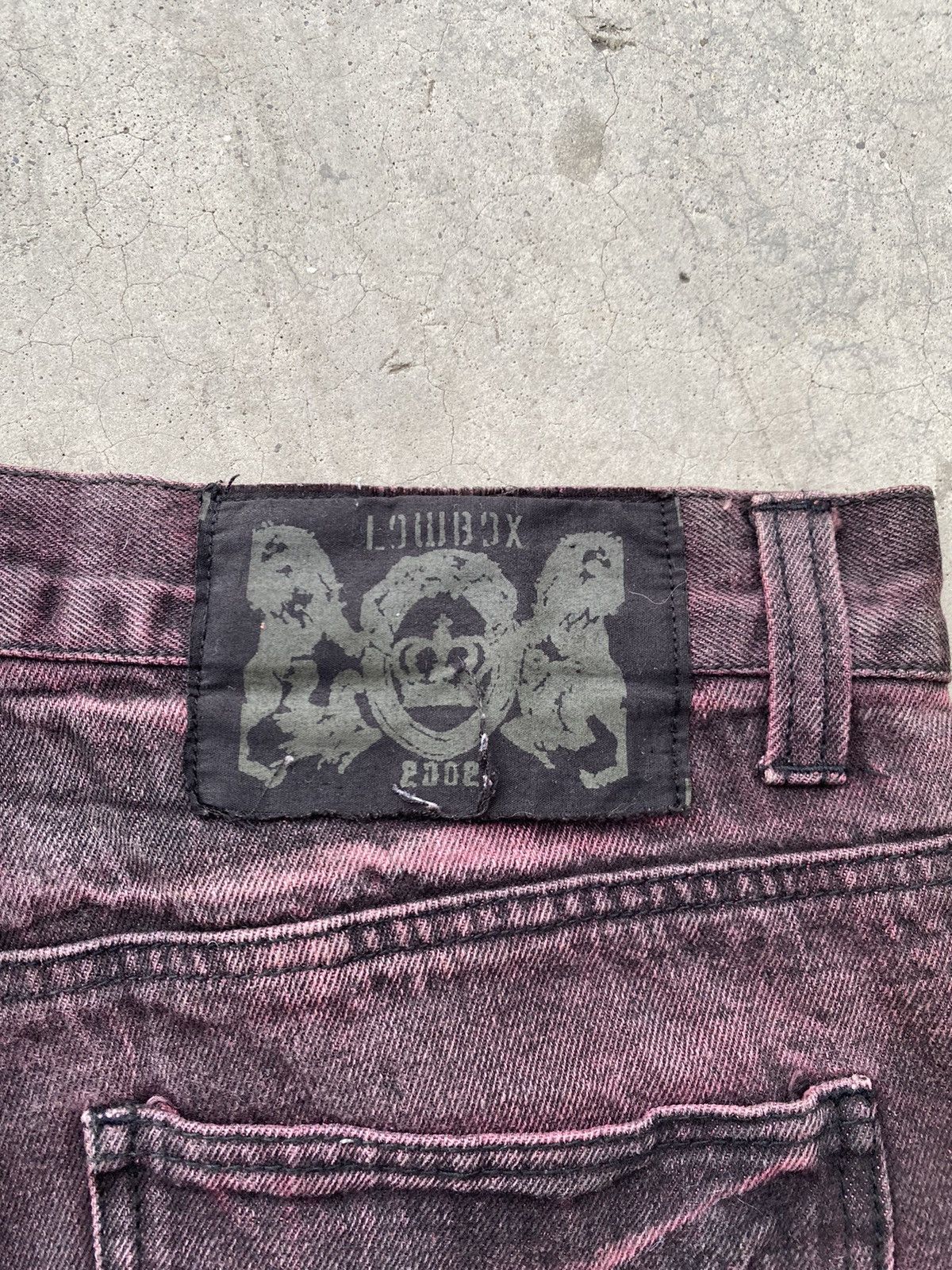 Seditionaries Lowbox Archival Seditionaries Red Wine Acid Washed Jeans Size US 32 / EU 48 - 12 Thumbnail