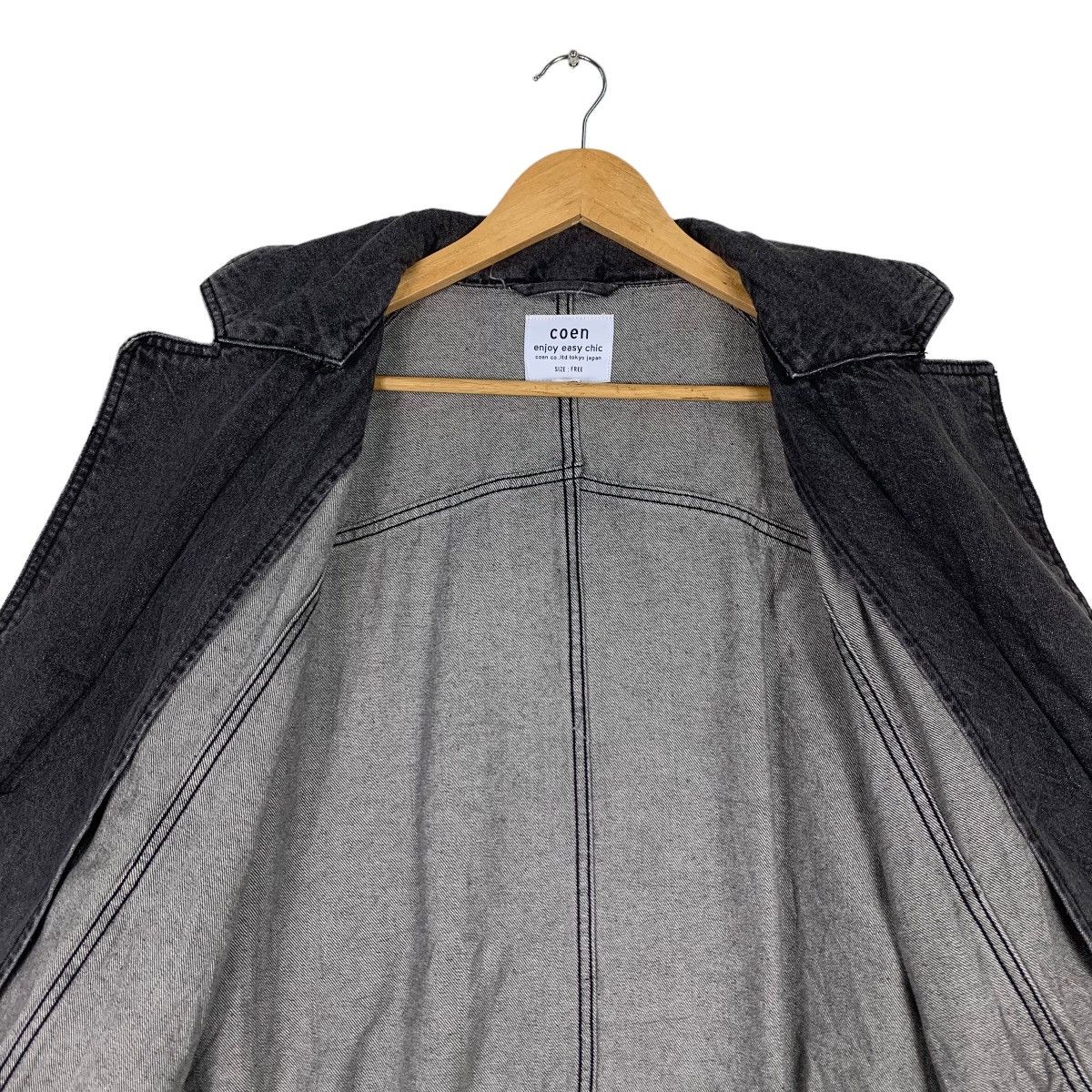 Japanese Brand COEN Usa Cotton Double Breasted Denim Jacket #1101-C50 Size US M / EU 48-50 / 2 - 12 Thumbnail