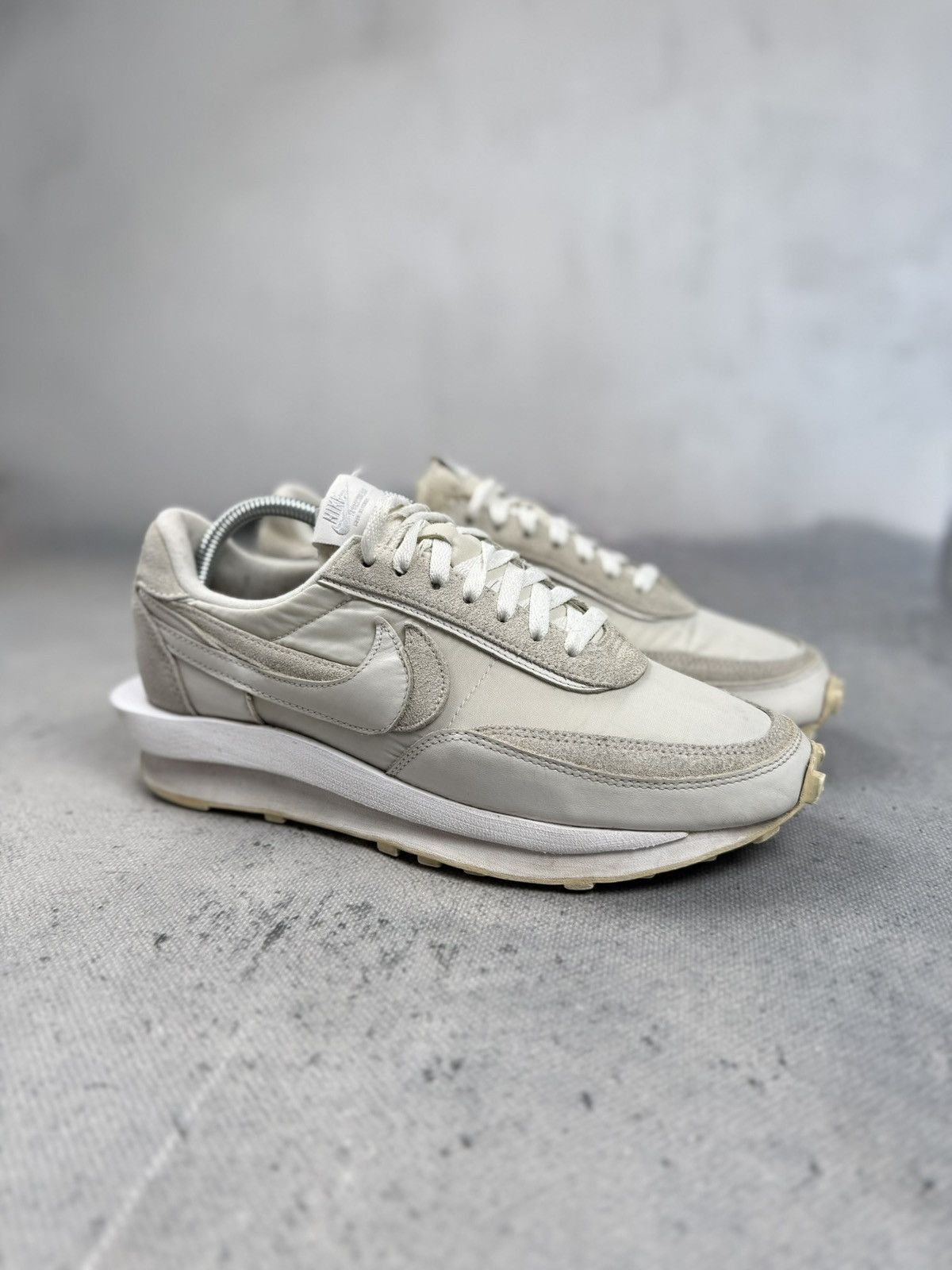 Nike × Sacai Nike X Sacai LDWaffle White Nylon Archive Runner Sneakers Size US 9 / EU 42 - 1 Thumbnail