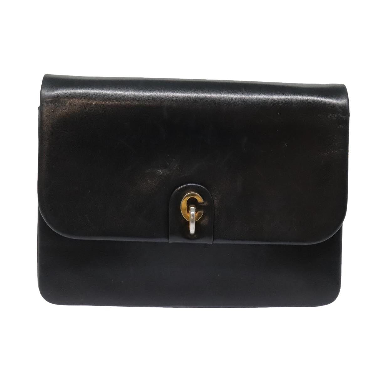 Dior DIOR Chain Shoulder Bag Leather Black Gold Size ONE SIZE - 13 Thumbnail