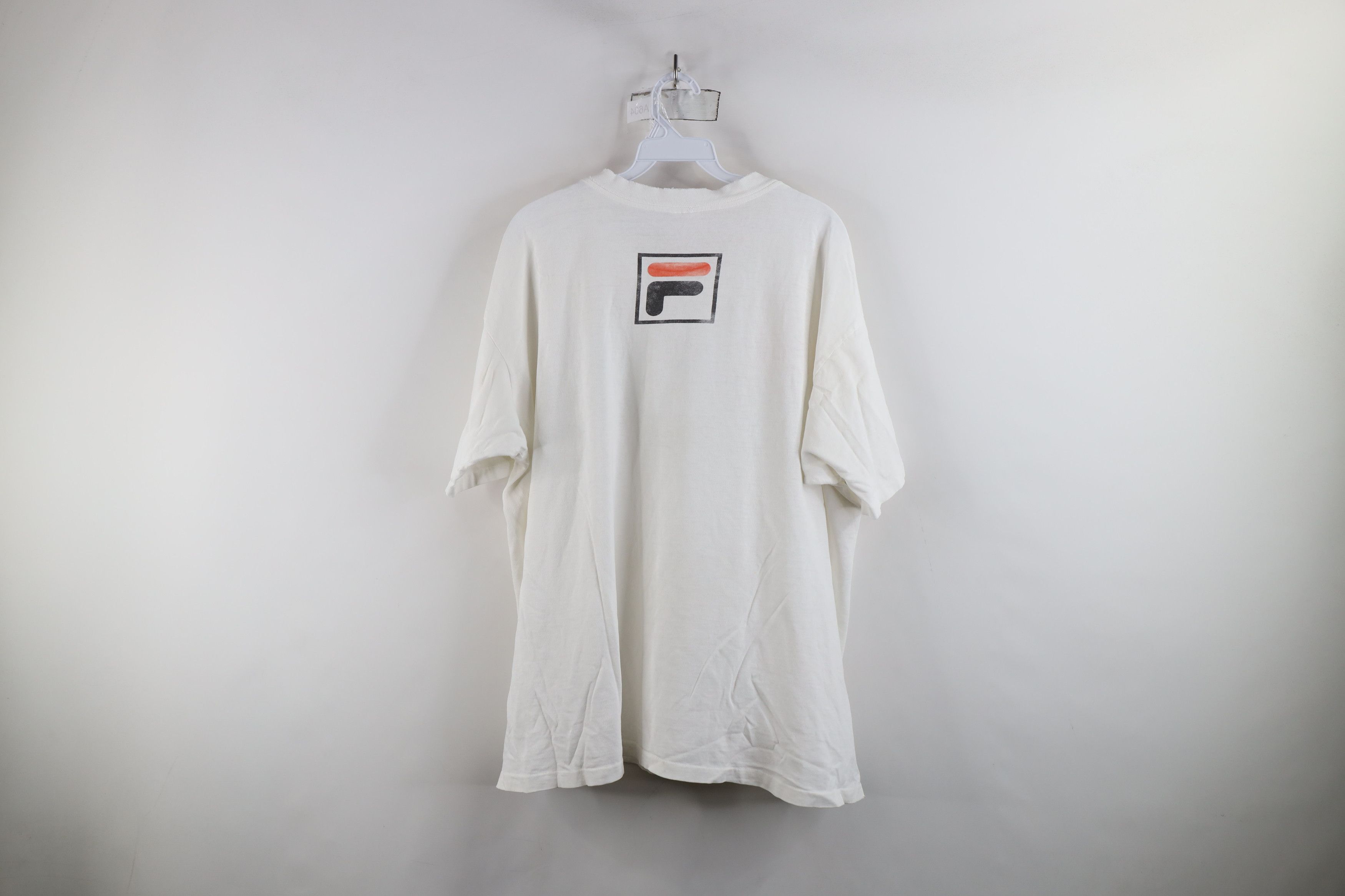 Fila × Vintage Vintage 90s Fila Spell Out Big Logo Short Sleeve T-Shirt USA Size US L / EU 52-54 / 3 - 13 Thumbnail