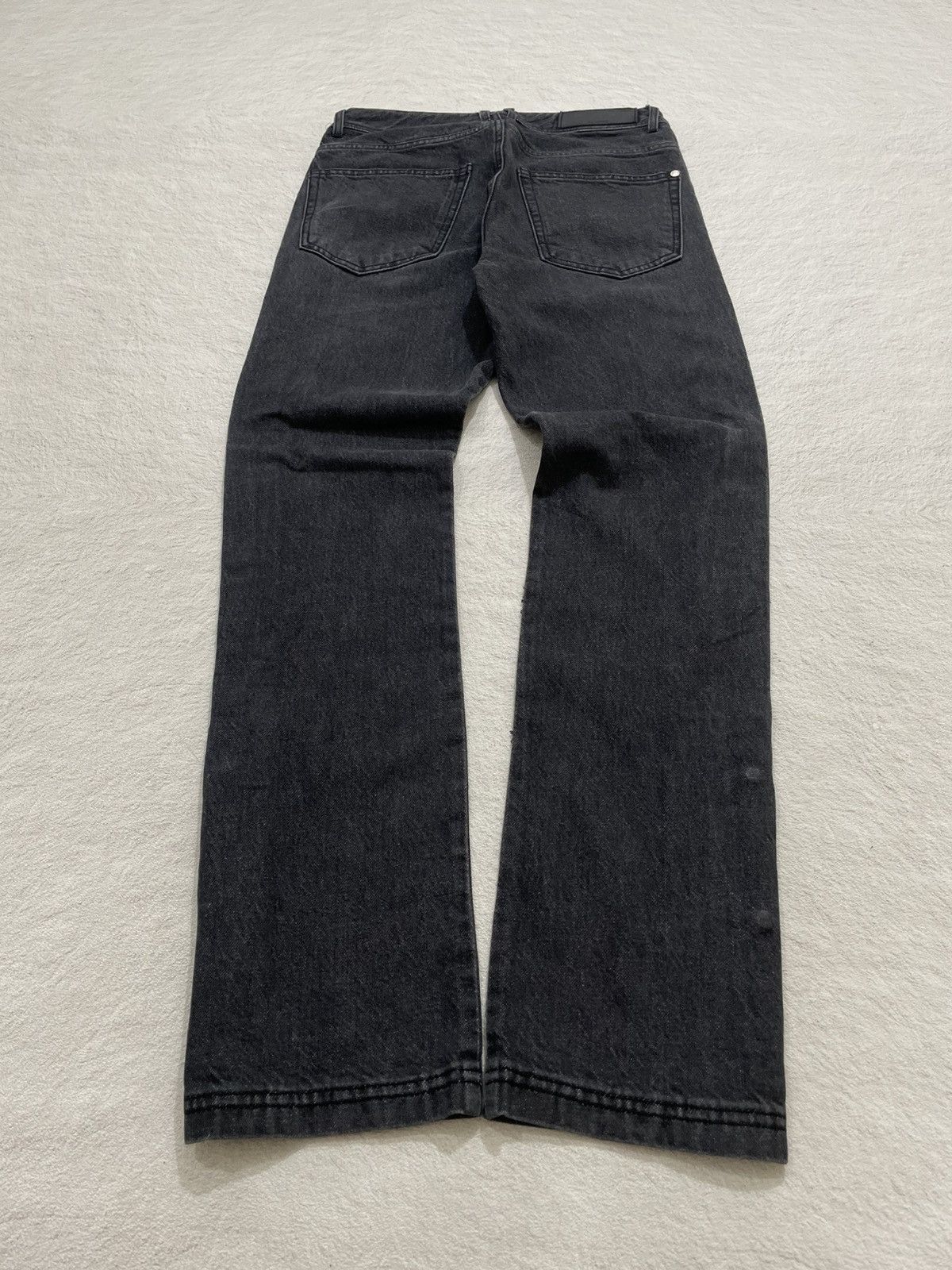 Japanese Brand 2000s Munam Bit Buttom Washed Black Jeans Size US 30 / EU 46 - 6 Thumbnail