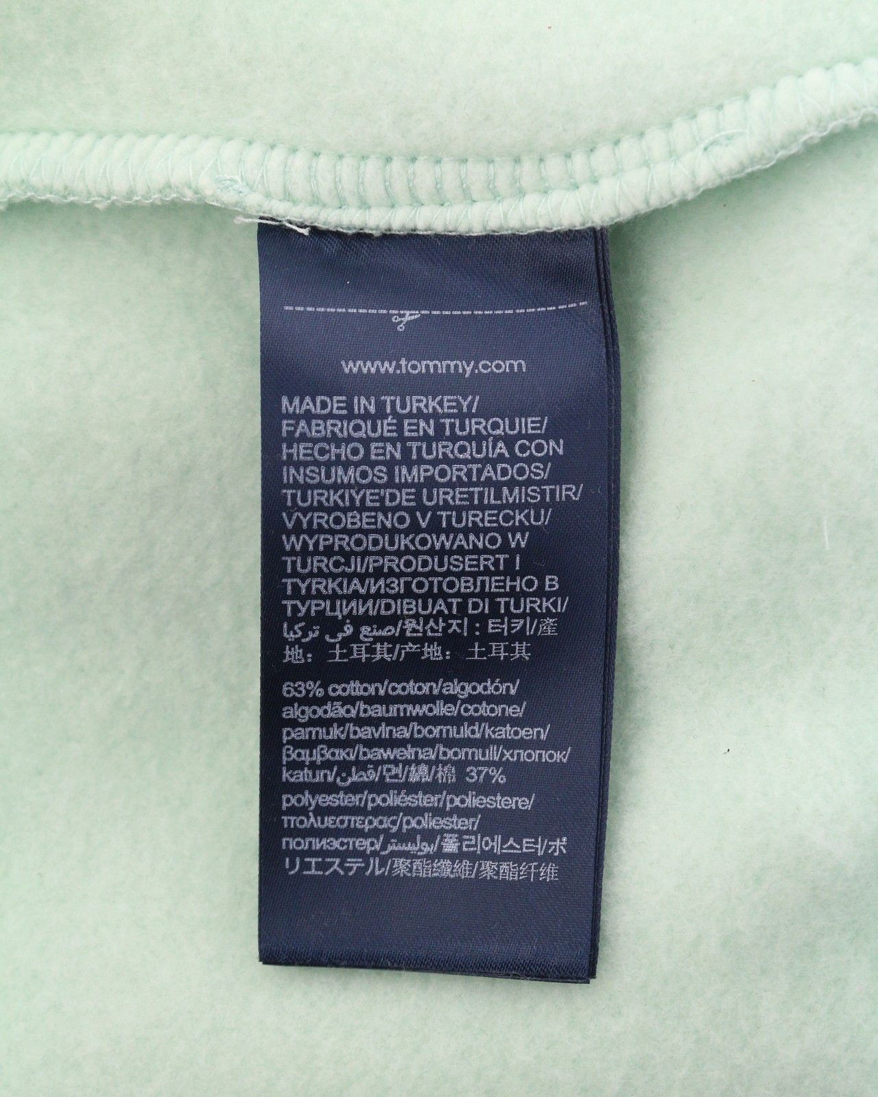 Tommy Hilfiger POCKET PLACEMENT S Minty Essence Pullover Hoodie 87401 Size US S / EU 44-46 / 1 - 7 Thumbnail