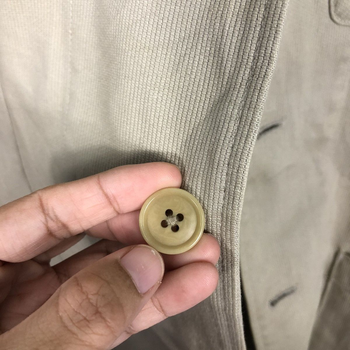 Japanese Brand CK Beige Cotton Twill Blazer / Work Jacket — L Issey Miyake Size US L / EU 52-54 / 3 - 17 Thumbnail