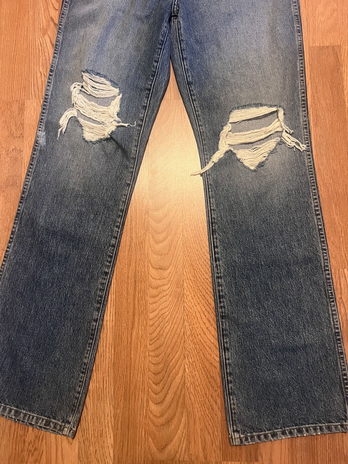 KHAITE Khaite Danielle jeans denim 30 NWT high rise straight leg Size 30" / US 8 / IT 44 - 6 Thumbnail