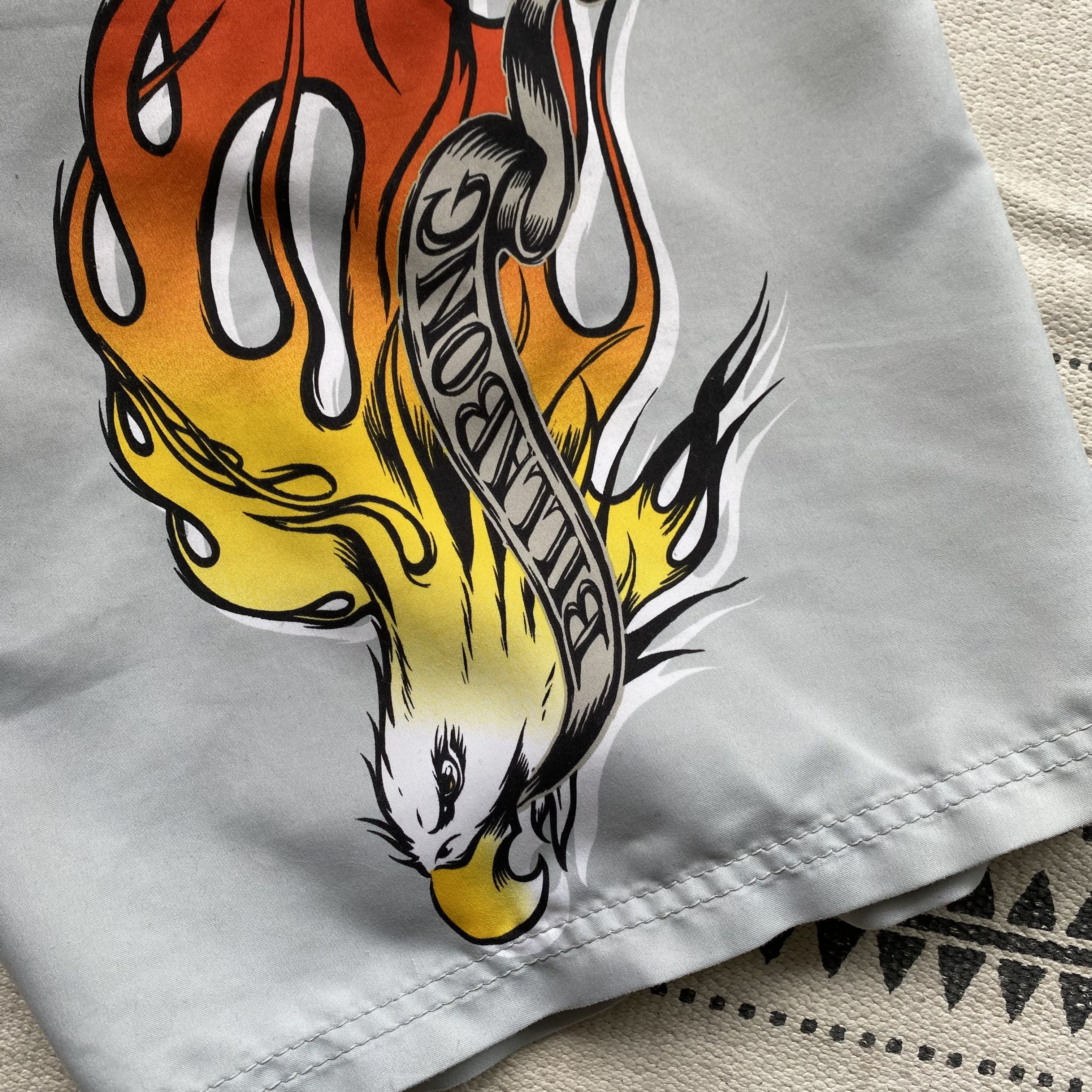 Billabong Vintage Billabong Board shorts Flame Eagle print Y2K Size US 34 / EU 50 - 7 Thumbnail
