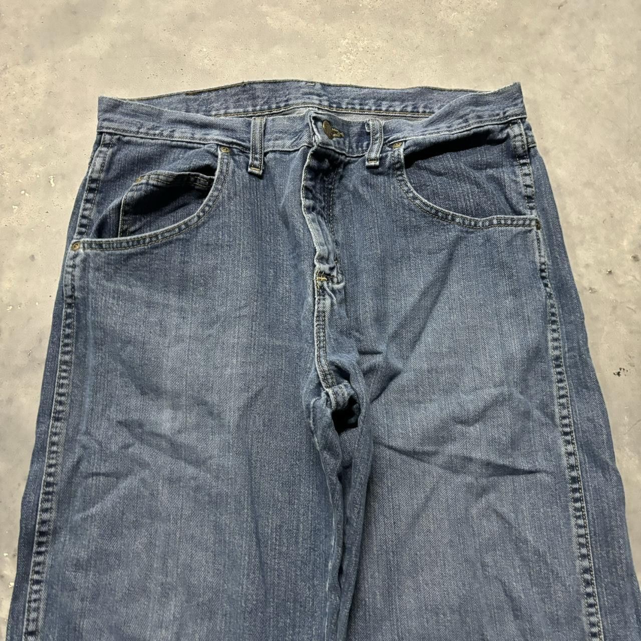 Japanese Brand × Vintage Crazy Vintage Y2K/2000s Grunge Medium Wash Denim Jeans! Size US 32 / EU 48 - 5 Thumbnail