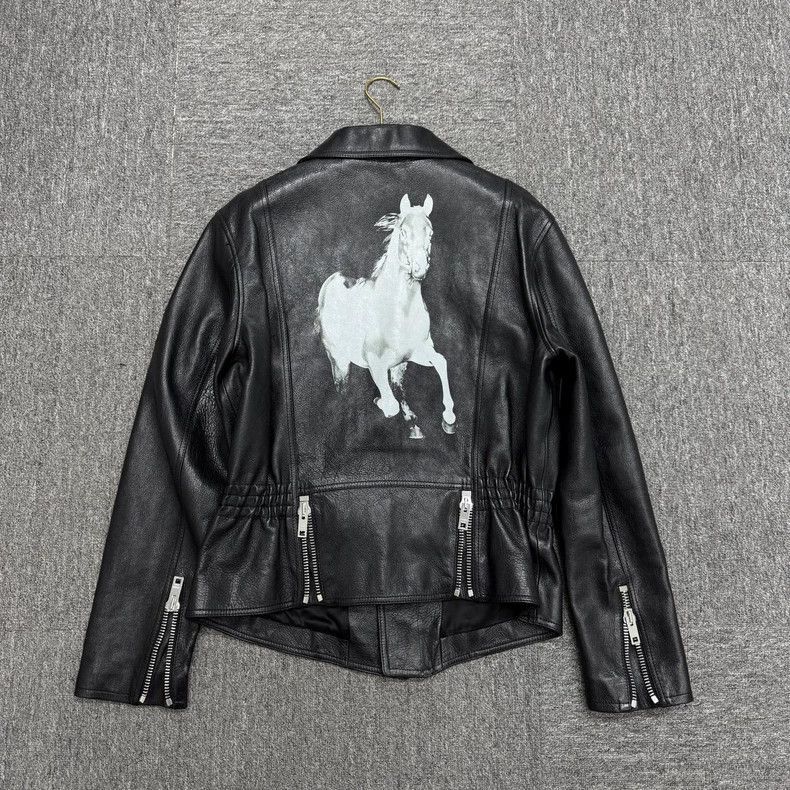 Celine Celine Black Leather Motorcycle Jacket Size US L / EU 52-54 / 3 - 2 Thumbnail
