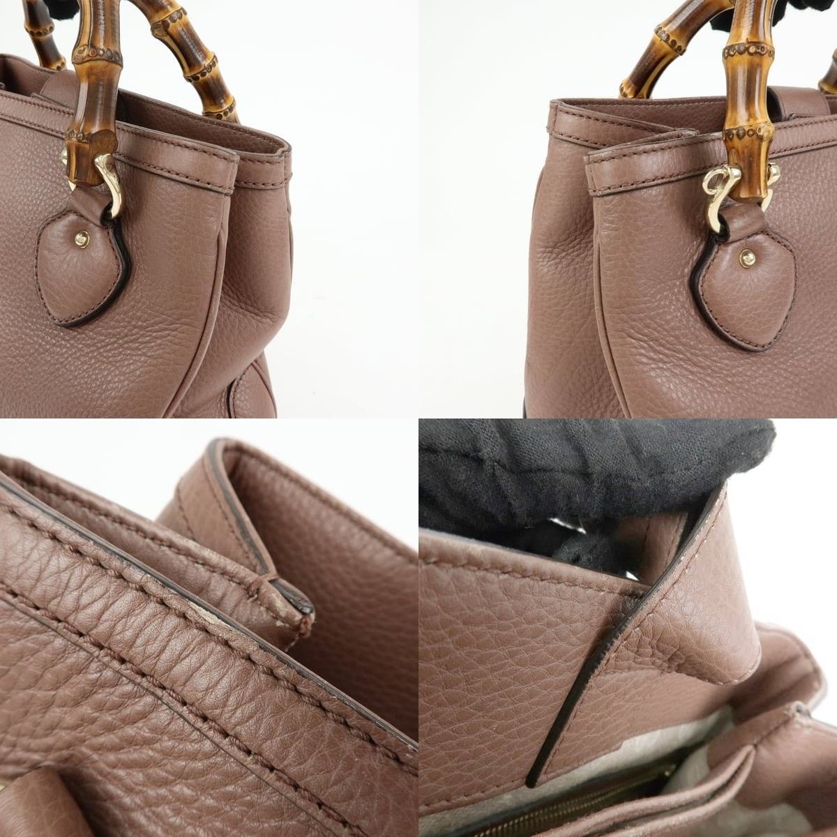 Gucci Gucci Bamboo Diana Leather Shoulder Bag Tan Size ONE SIZE - 6 Thumbnail