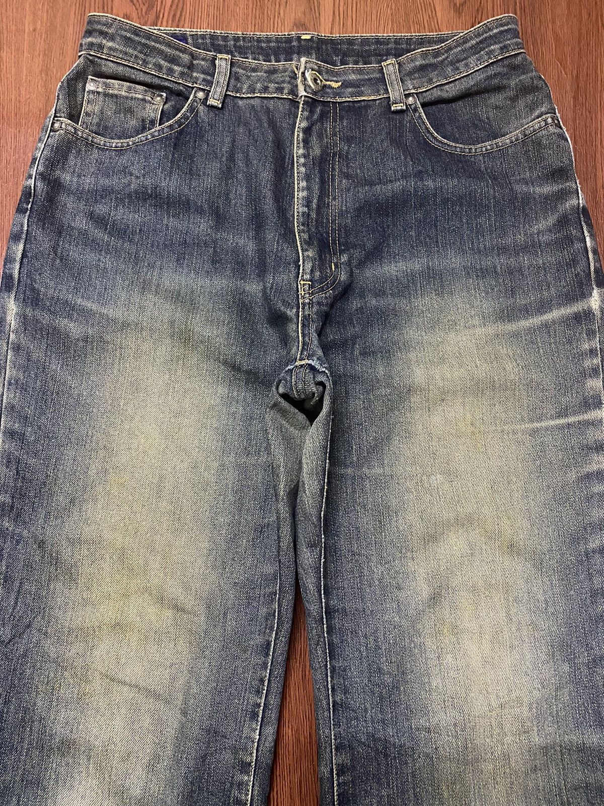 Edwin Vintage Japanese Brand Mud Wash Style Loose Jeans Size US 31 - 3 Thumbnail