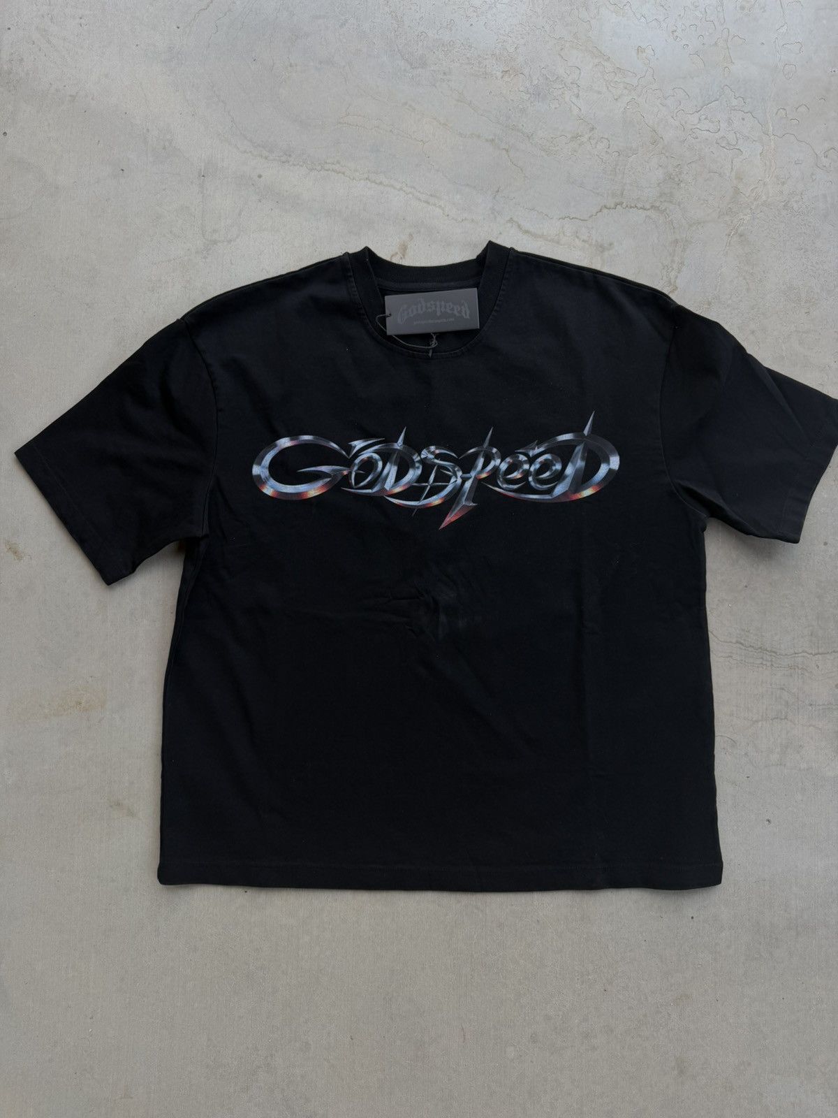 Godspeed Godspeed New Age Logo T-Shirt – Black Medium Size US M / EU 48-50 / 2 - 1 Thumbnail