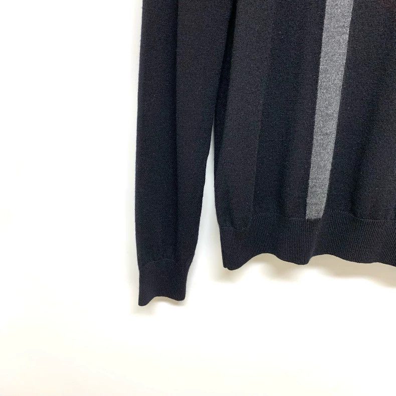 Givenchy Givenchy Black and gray striped wool knitted sweater, size Size US L / EU 52-54 / 3 - 5 Thumbnail