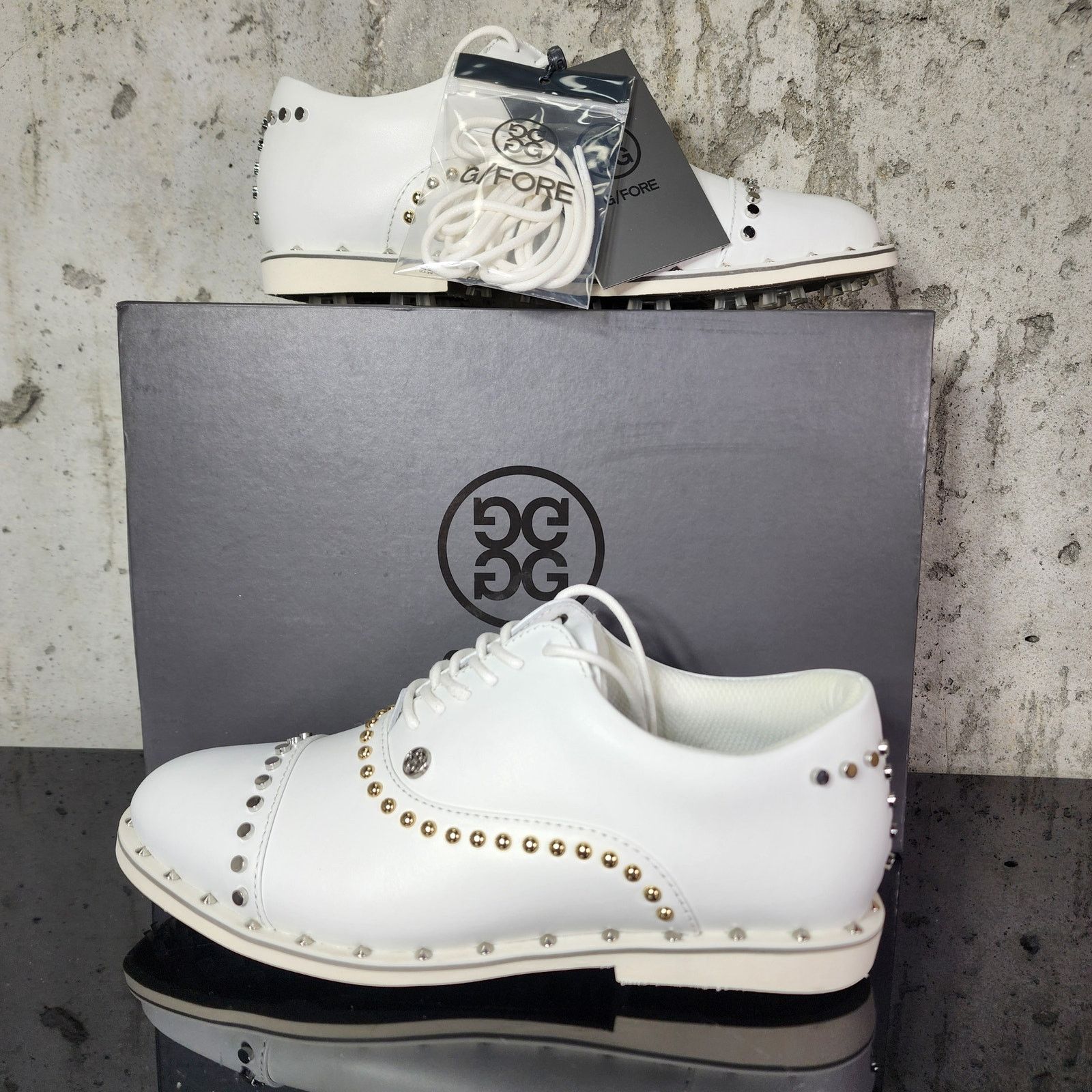 G/FORE MSRP $250 G/FORE Welt Stud Gallivanter Golf Shoes Size 6.5 Size US 6.5 / IT 36.5 - 3 Thumbnail