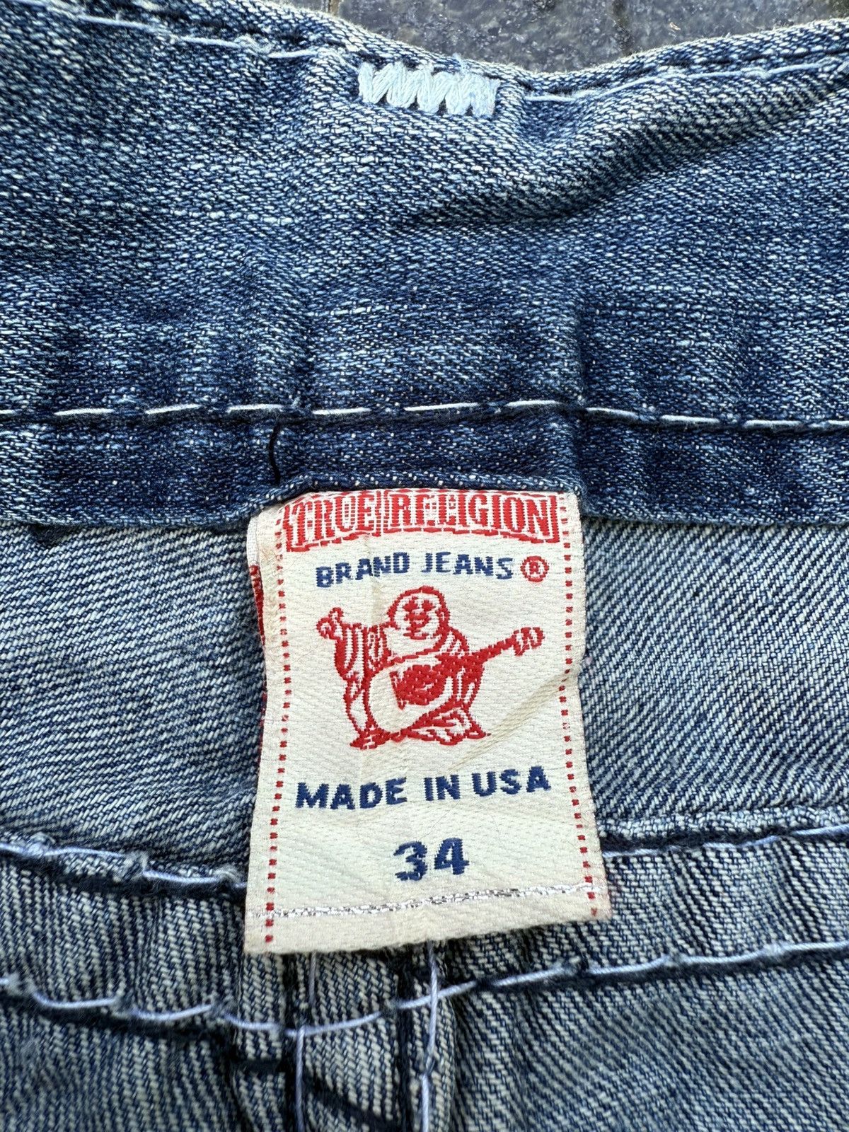 True Religion 90’s TRUE RELIGION RARE POCKET LOGO Y2K VINTAGE DENIM PANTS Size US 32 / EU 48 - 16 Thumbnail