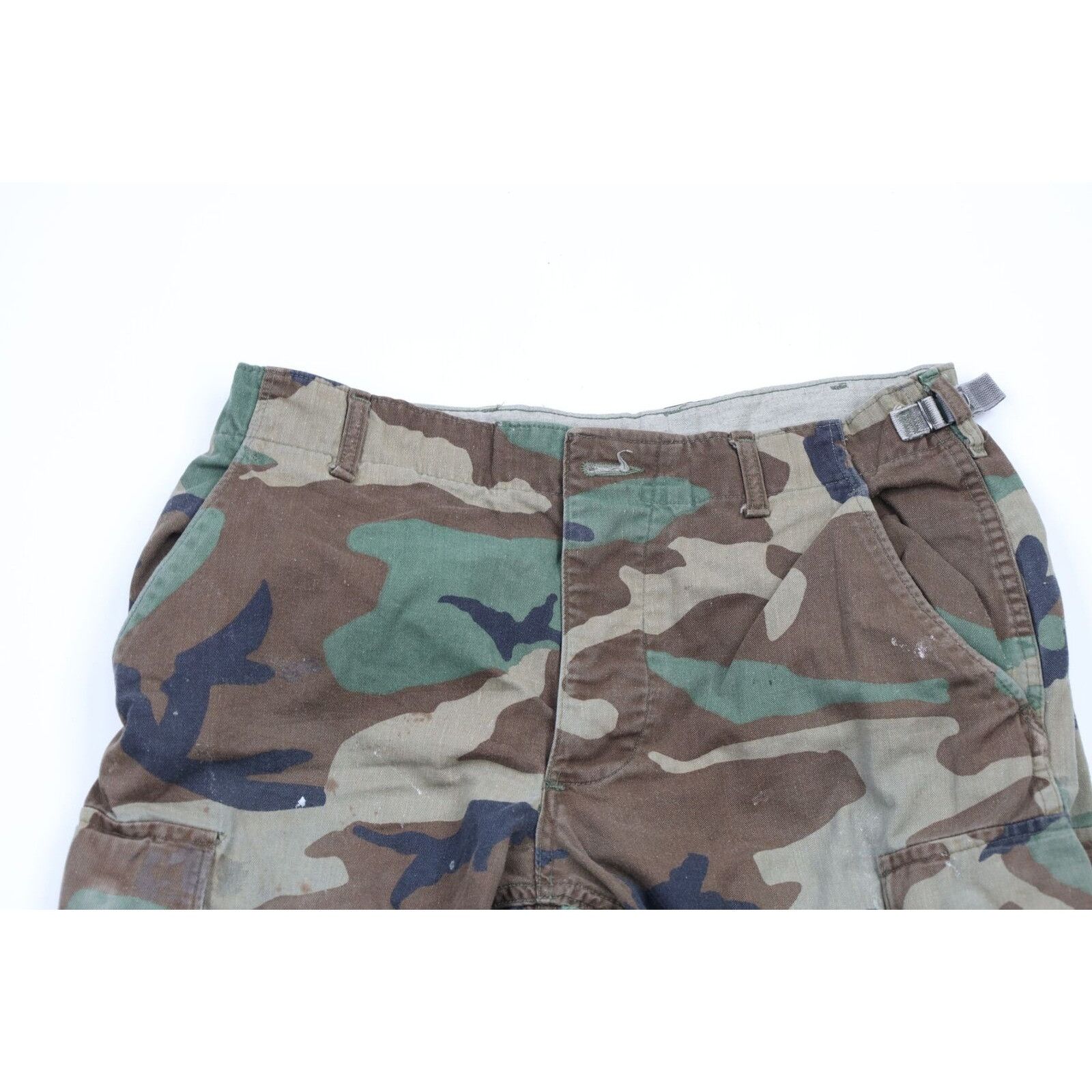 Vintage Vintage 80s Thrashed Military Camouflage Cargo Pants Size US 30 / EU 46 - 2 Thumbnail
