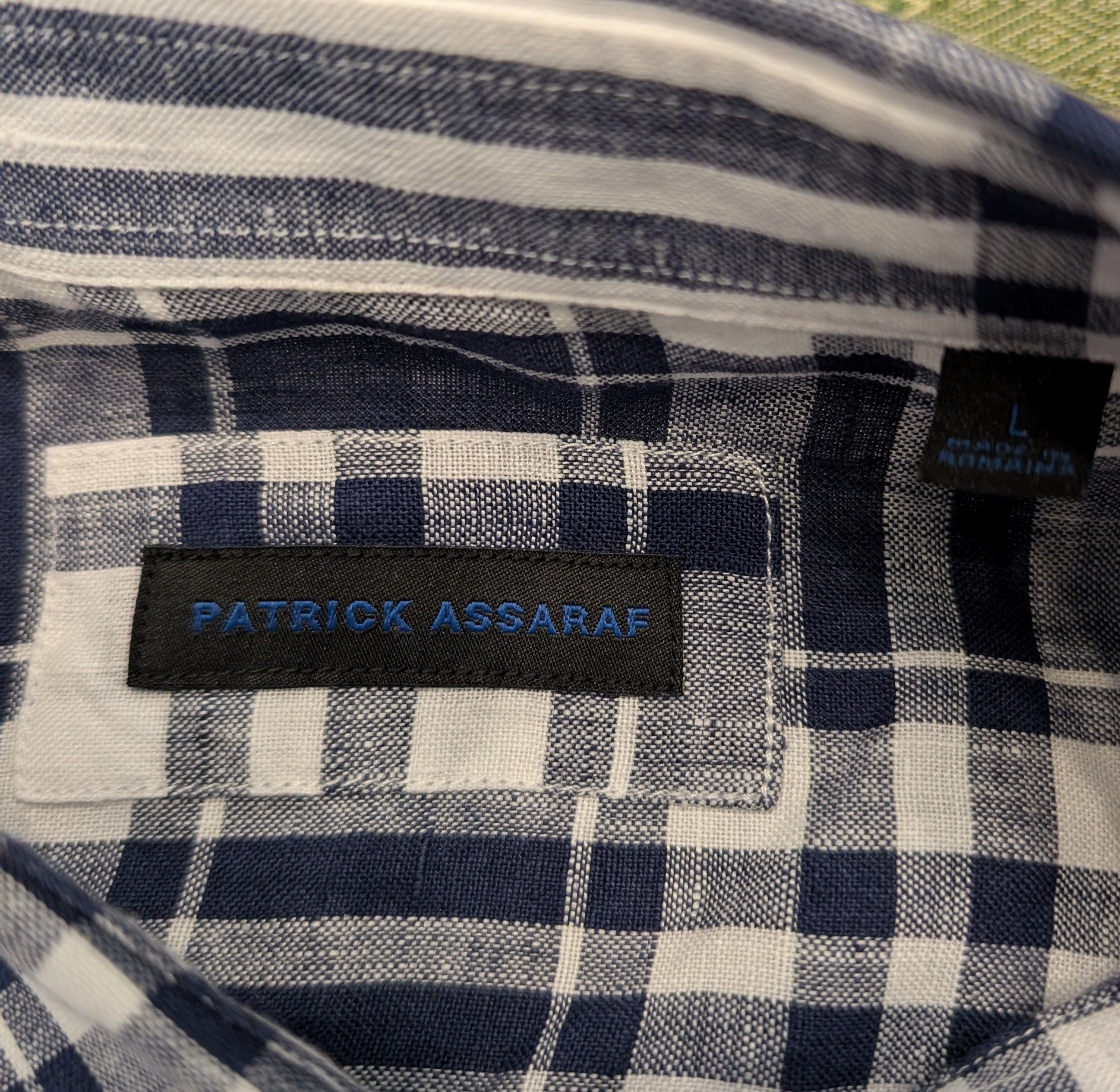 PATRICK ASSARAF Patrick Assaraf 100% Linen Button Up Shirt Made in Romania Size US L / EU 52-54 / 3 - 3 Thumbnail