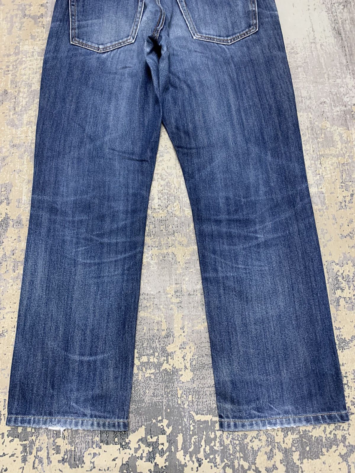 Japanese Brand Vtg Uniqlo Kaihara Slim Straight Selvedge Denim Jeans W31 Size US 31 - 13 Thumbnail