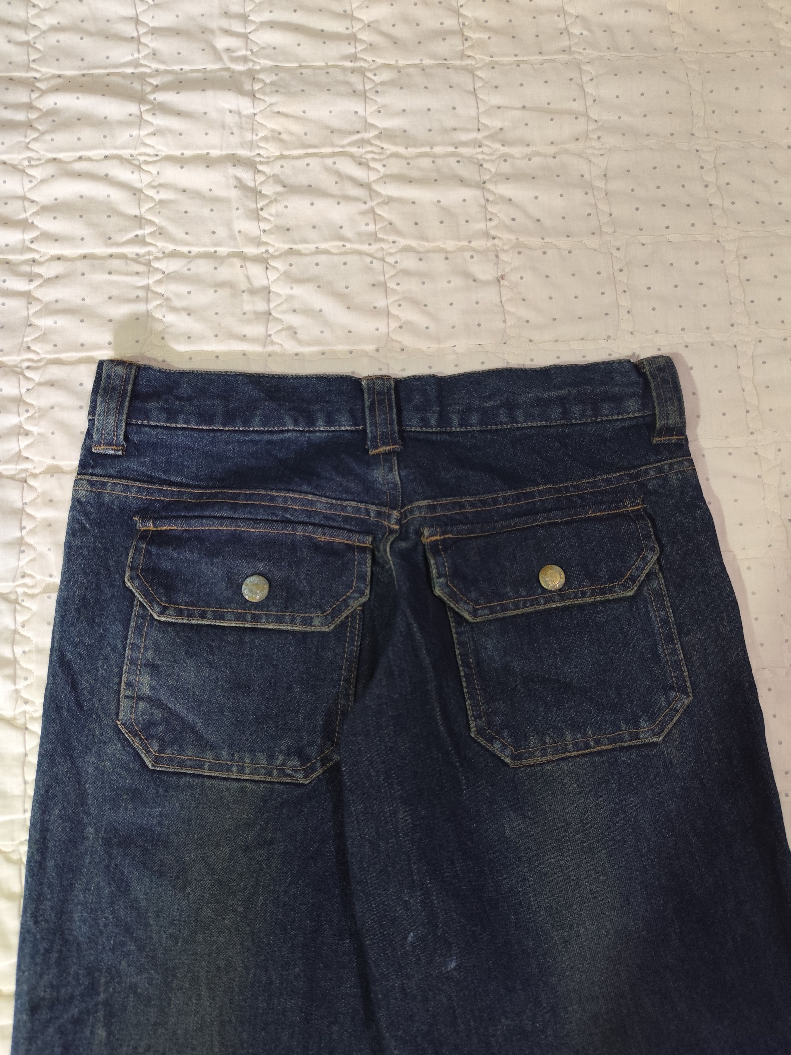 Japanese Brand Vintage Romantic Mocha Flare Bushpant Denim J019 Size 28" / US 6 / IT 42 - 11 Thumbnail