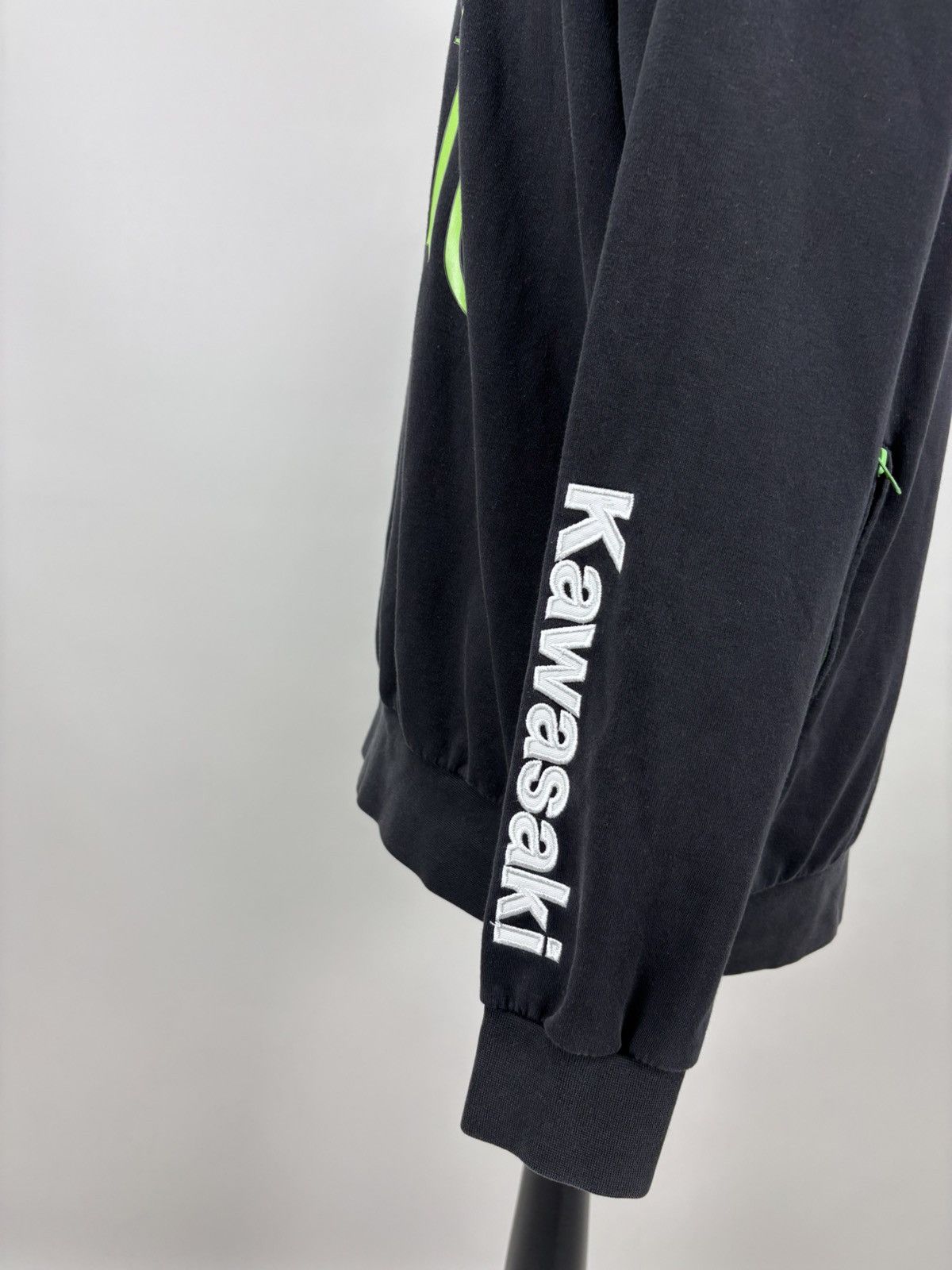 Other Mens sweatshirt full zip Kawasaki Size XXL Color Black/Green Size US XXL / EU 58 / 5 - 6 Thumbnail