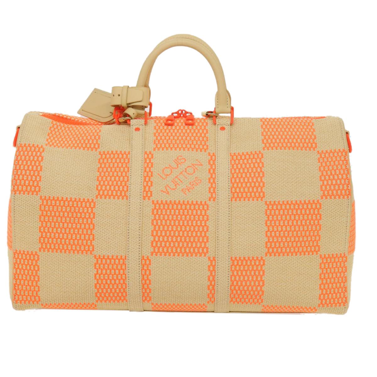 Louis Vuitton Keepall Bandouliere 50 Orange Canvas Travel Bag (Pre-Owned) Size ONE SIZE - 1 Thumbnail