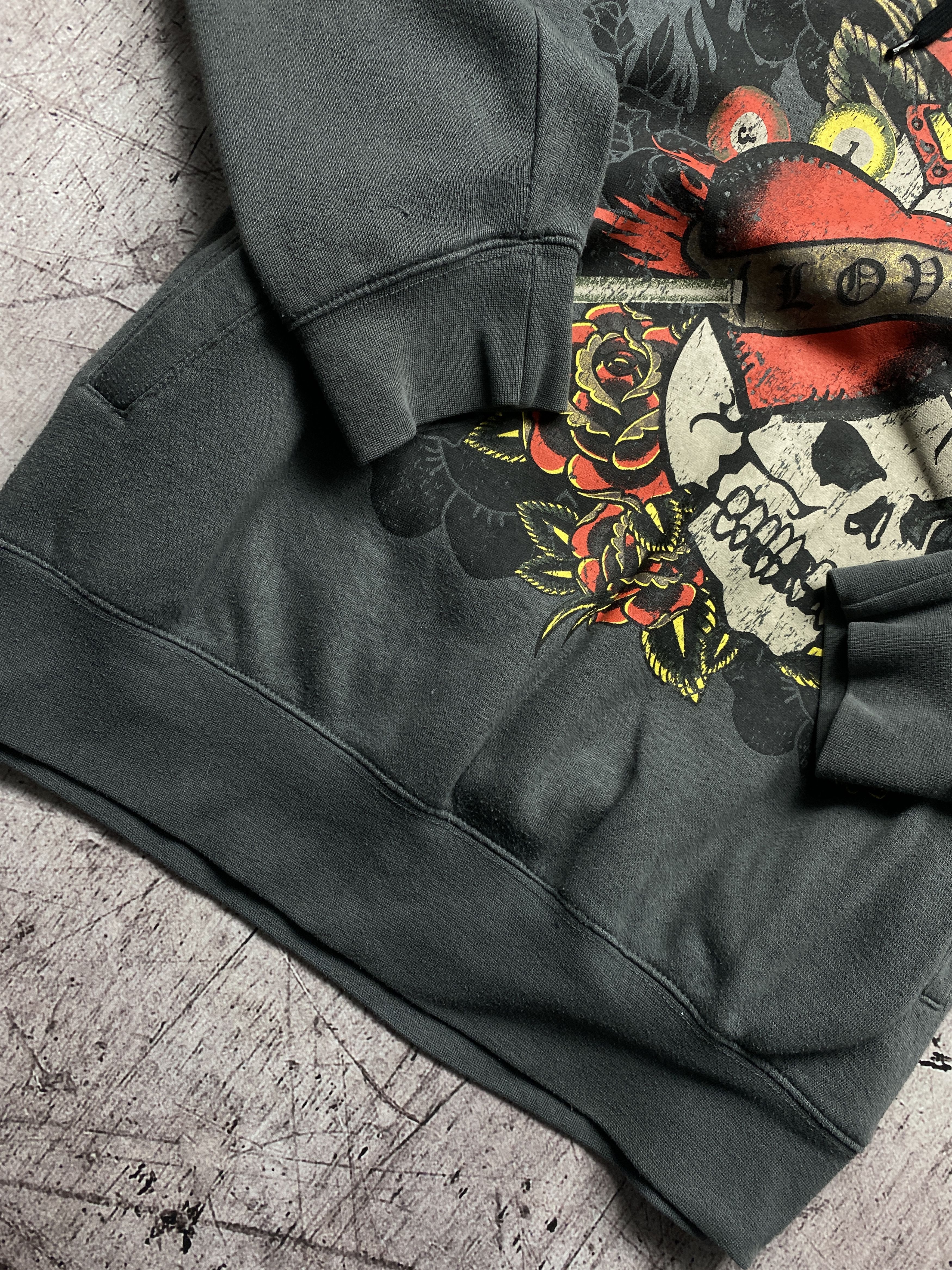 Ed Hardy Los Angeles Vintage Ed Hardy Style Zip Hoodie Size US XXL / EU 58 / 5 - 4 Thumbnail