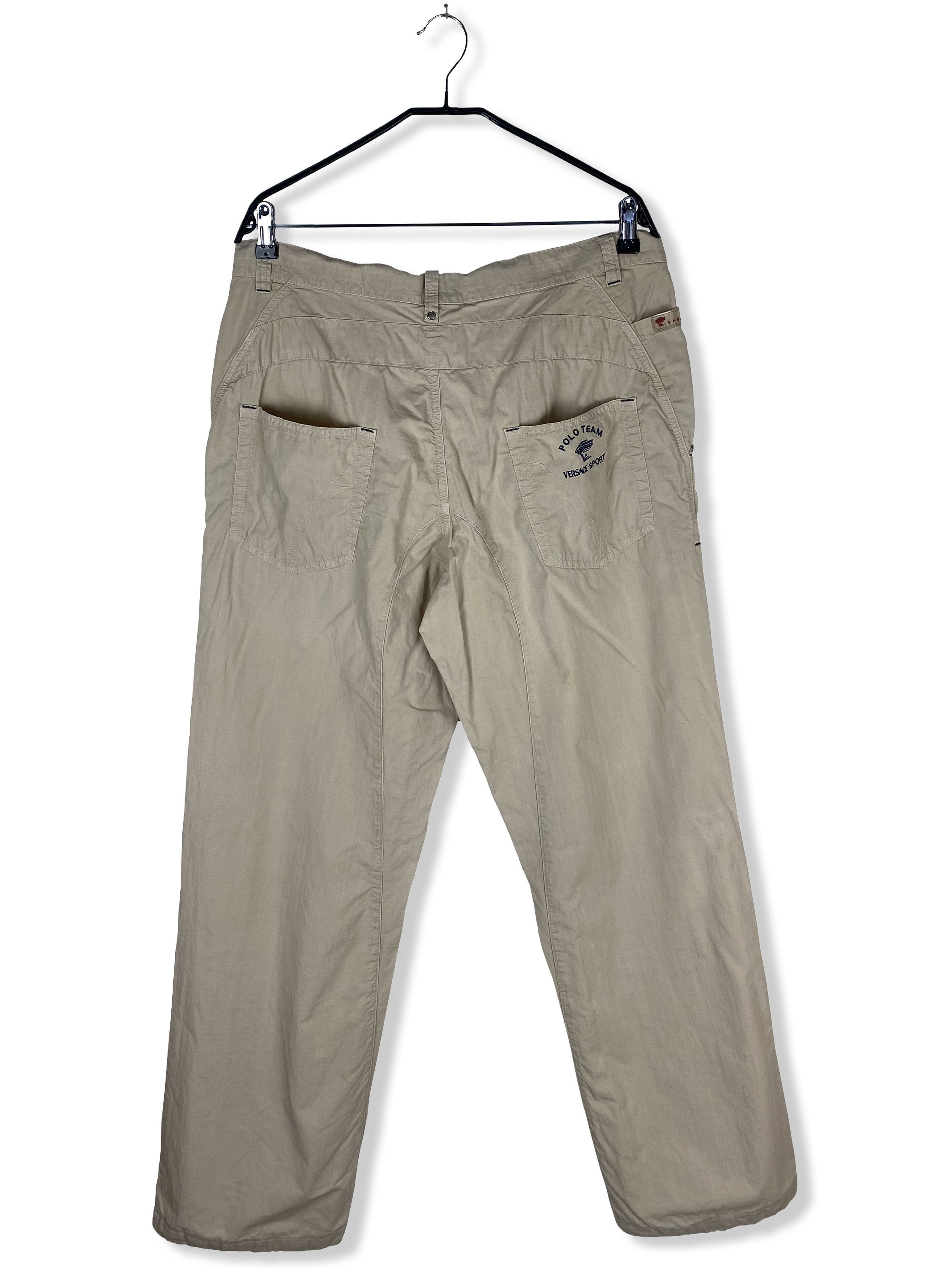 Versace Vintage VERSACE SPORT Beige Y2K Pants M445 Size US 36 / EU 52 - 1 Thumbnail
