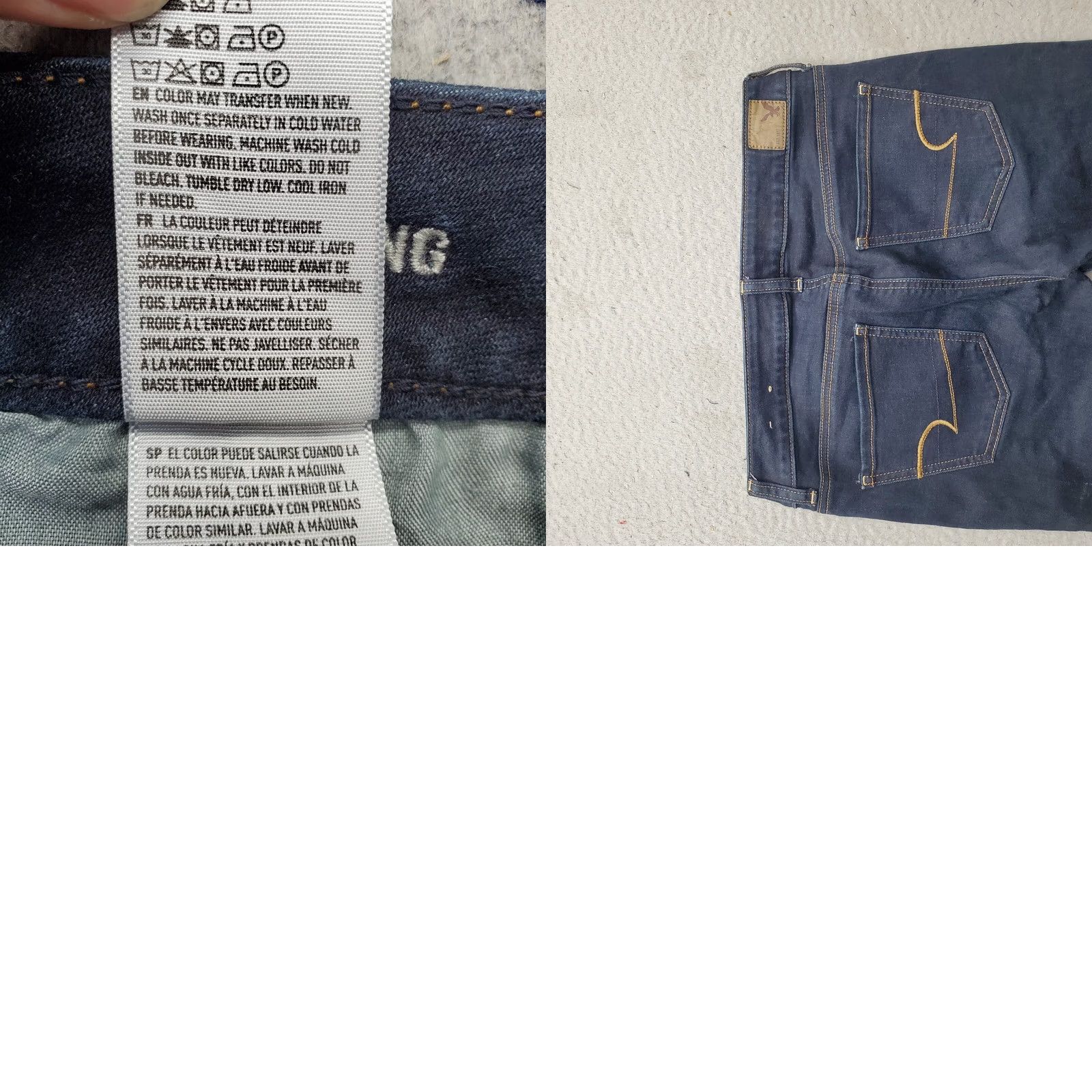 American Eagle Outfitters American Eagle Outfitters Jegging Jeans Women 4 Blue Denim Cotton Stretch Cuffed Size 27" / US 4 / IT 40 - 8 Thumbnail