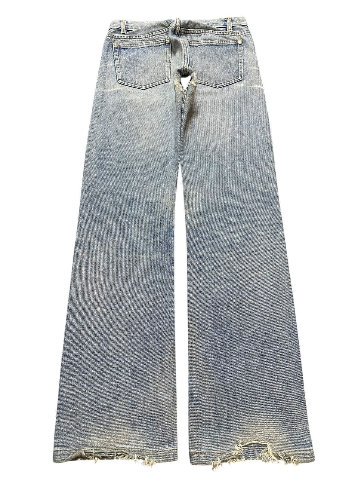 A.P.C. Vintage APC Blue Faded Wash Whisker Distress Style Jeans Size 26" / US 2 / IT 38 - 2 Thumbnail
