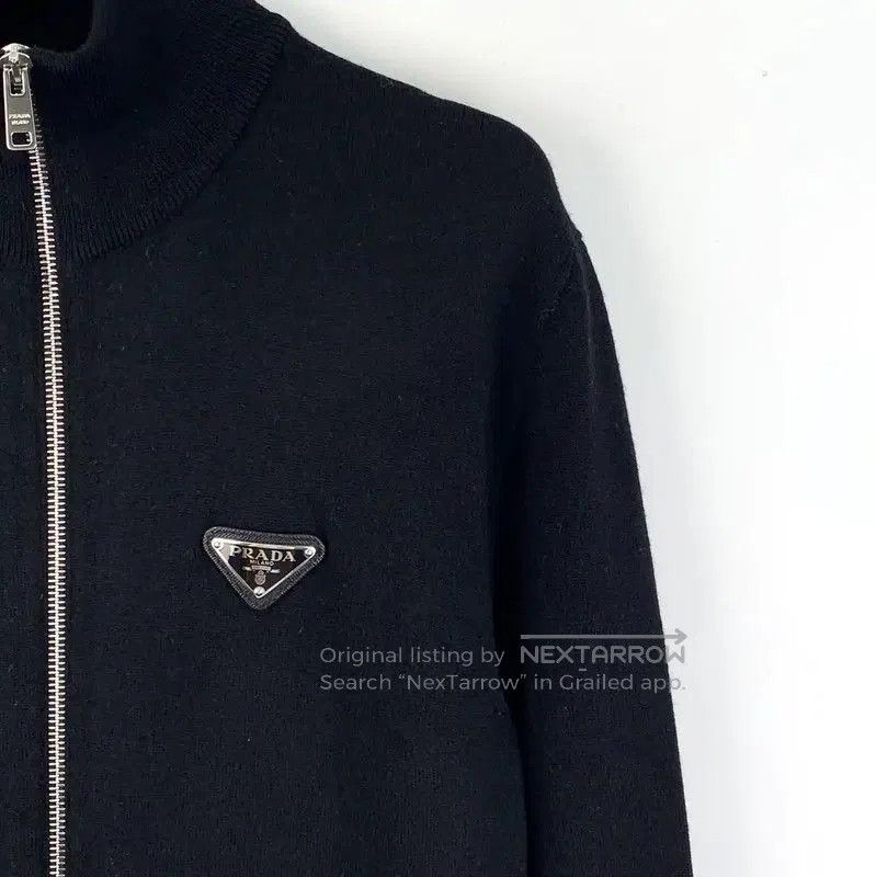 Prada Prada Men's Black Wool Zipper Jacket. Size US M / EU 48-50 / 2 - 2 Thumbnail