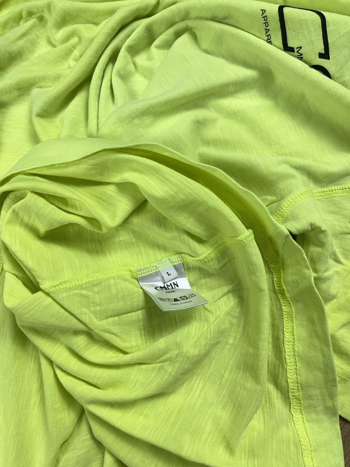CMMN SWDN Cmmn Swdn neon green t-shirt streetwear hype quality grails Size US L / EU 52-54 / 3 - 4 Thumbnail