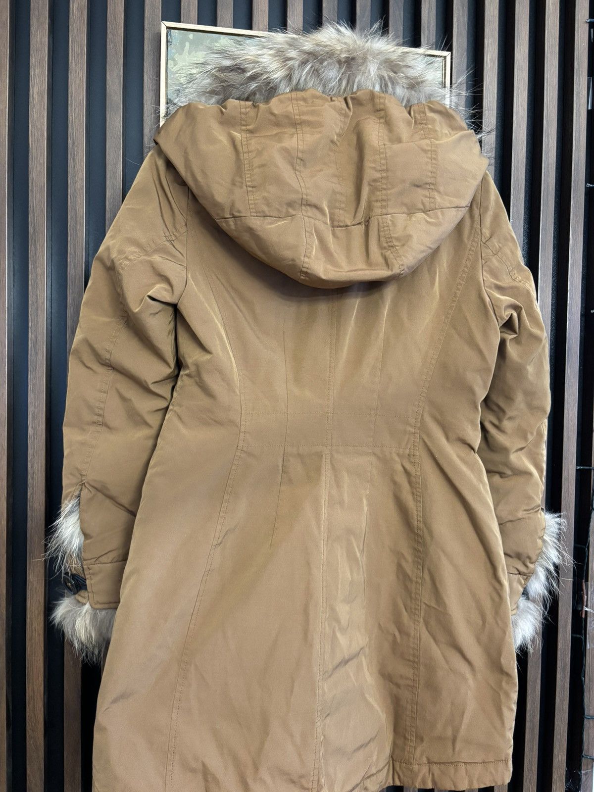 Moncler Moncler Chireis Fur-Trimmed Coat Jacket Womans Size 2 Size S / US 4 / IT 40 - 3 Thumbnail