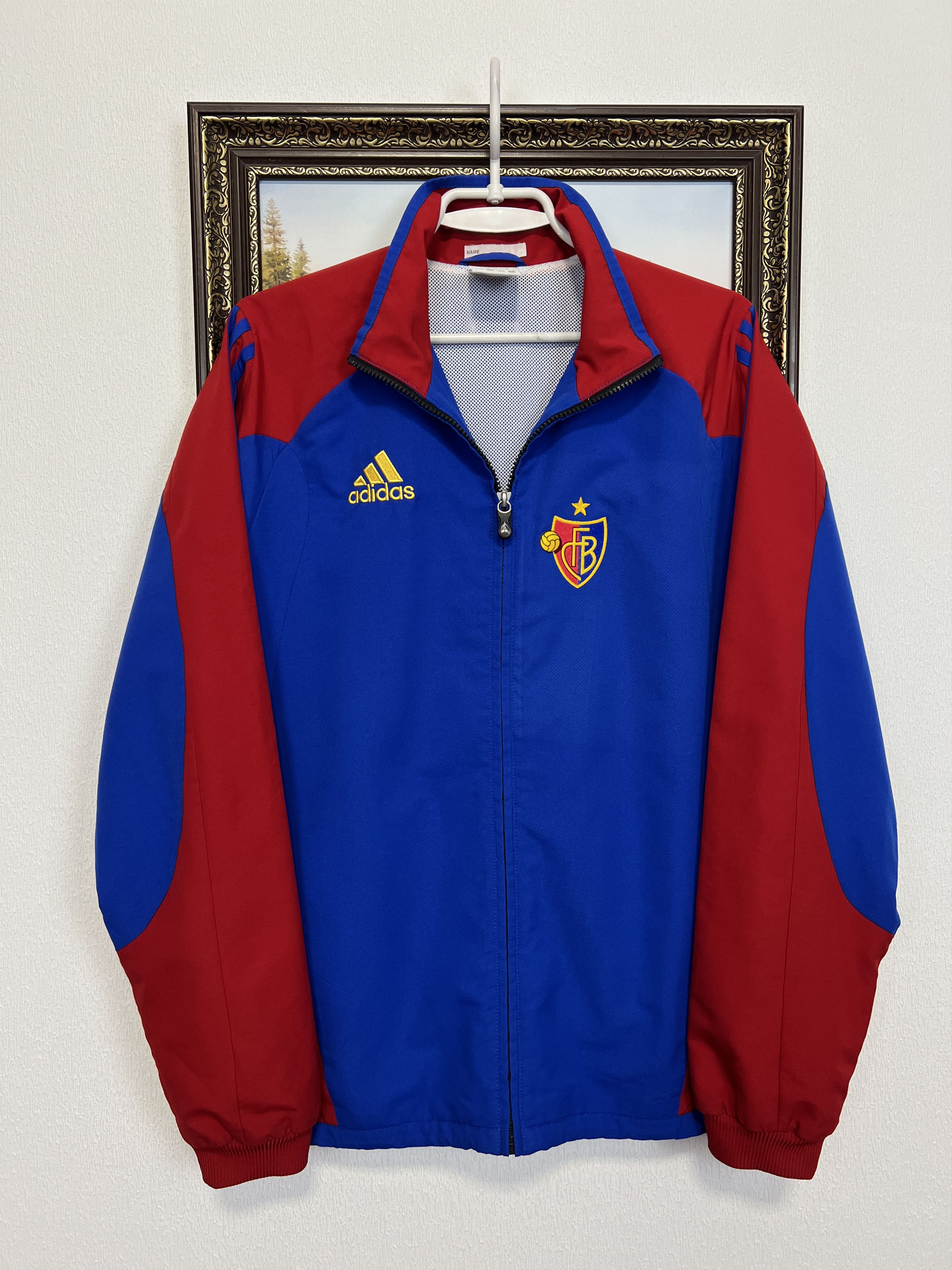 Adidas Vintage Basel Football Track Suit Soccer Jacket Pants Set Size US S / EU 44-46 / 1 - 2 Thumbnail