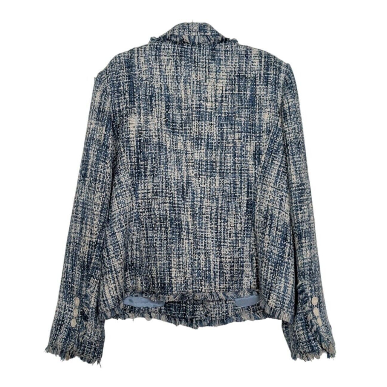 Designer Vintage Chadwicks Frayed Tweed Blazer Womens Size 14 Large Size L / US 10 / IT 46 - 6 Thumbnail