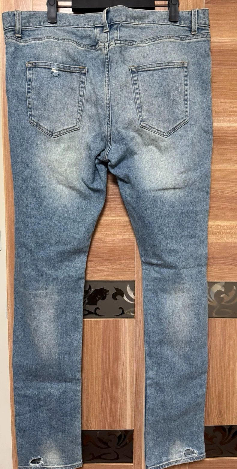 Yves Saint Laurent saint laurentRipped Washed Denim Slim Fit Straight Leg Pant Size US 36 / EU 52 - 4 Thumbnail