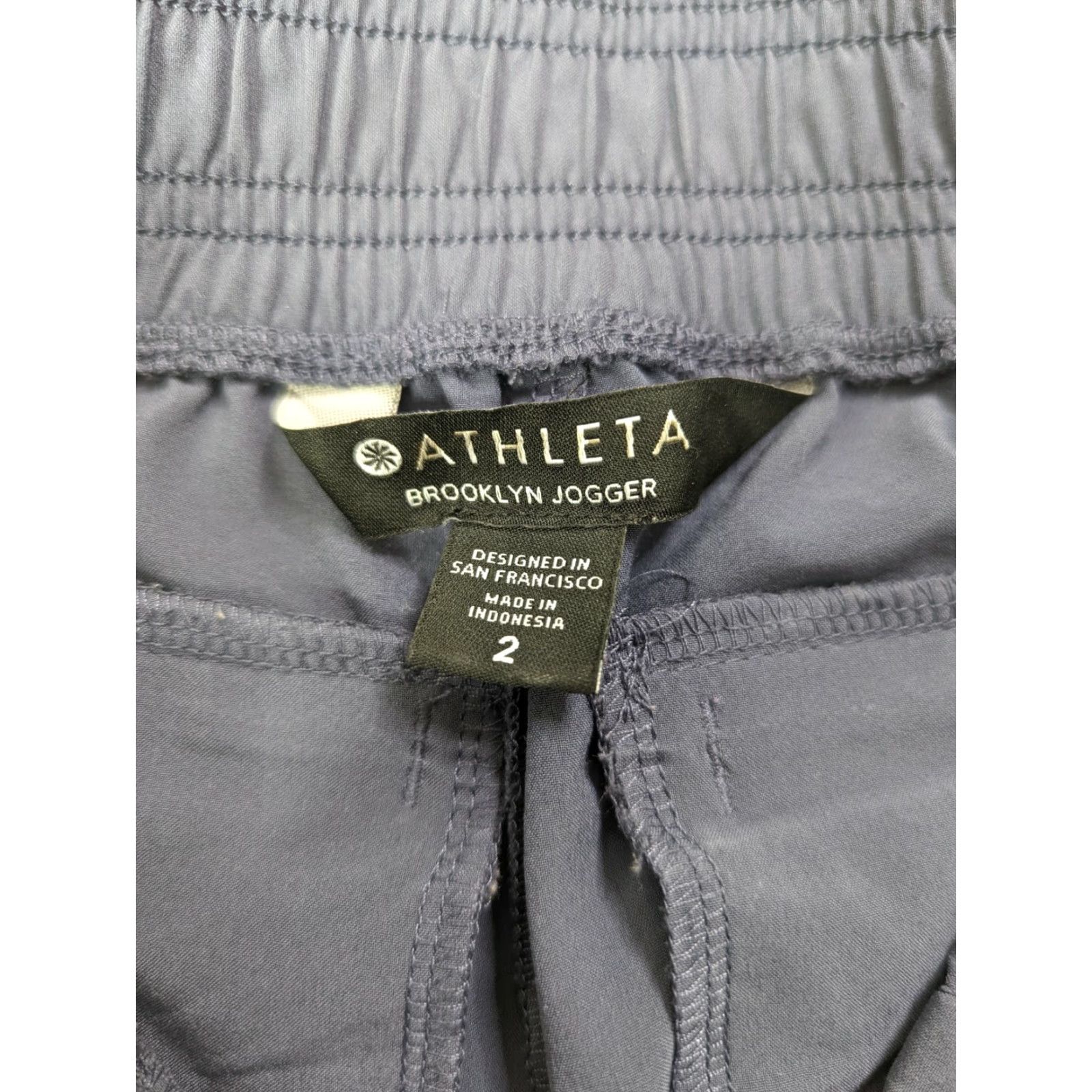 Athleta VINTAGE ATHLETA Brooklyn Jogger Pants Medieval Violet 2 #530631 Travel Commute A1W Size 26" / US 2 / IT 38 - 3 Thumbnail