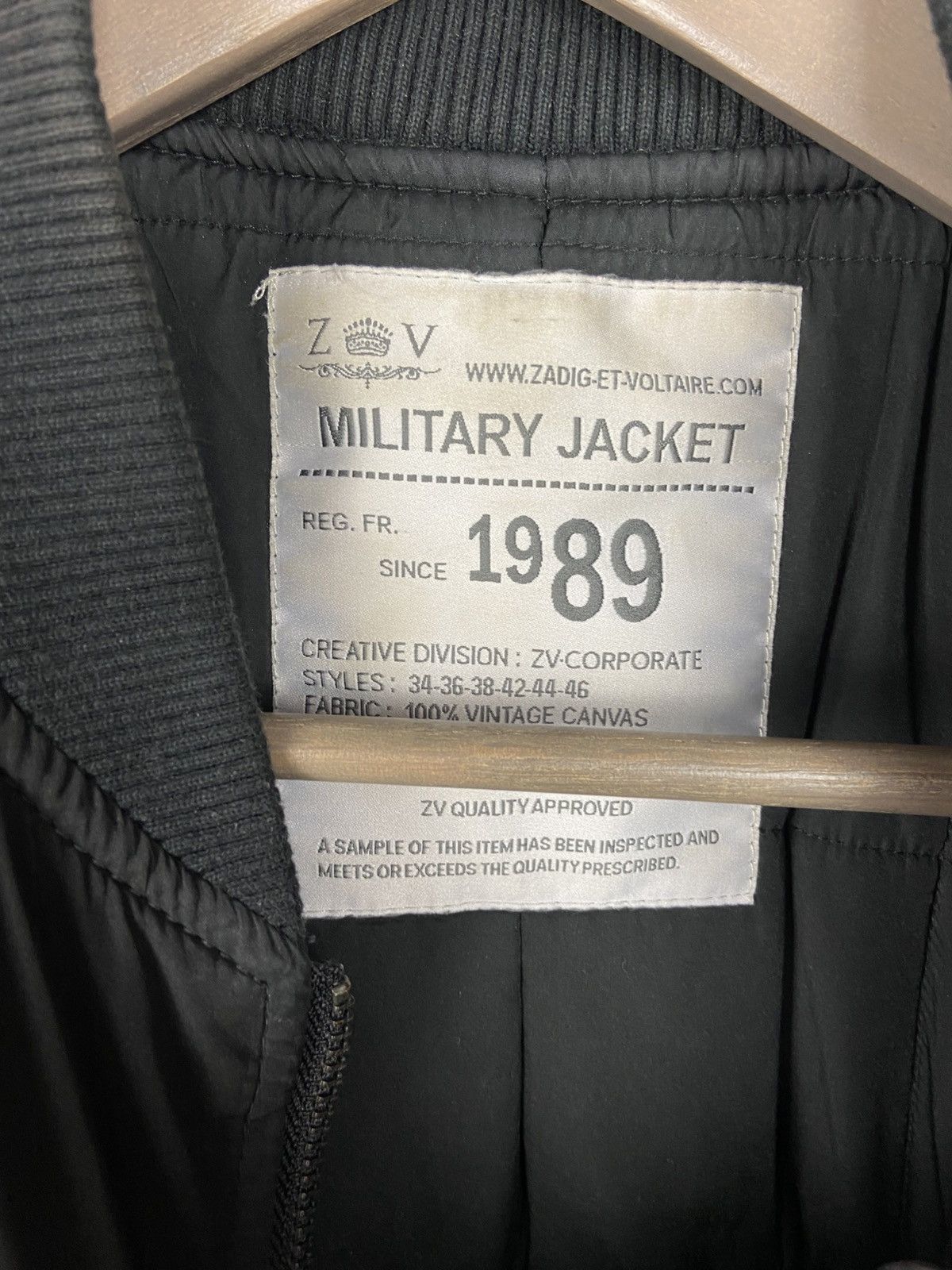 Zadig & Voltaire Zadig & Voltaire Kal Bombers Military Jacket Black Women's Size M / US 6-8 / IT 42-44 - 9 Thumbnail