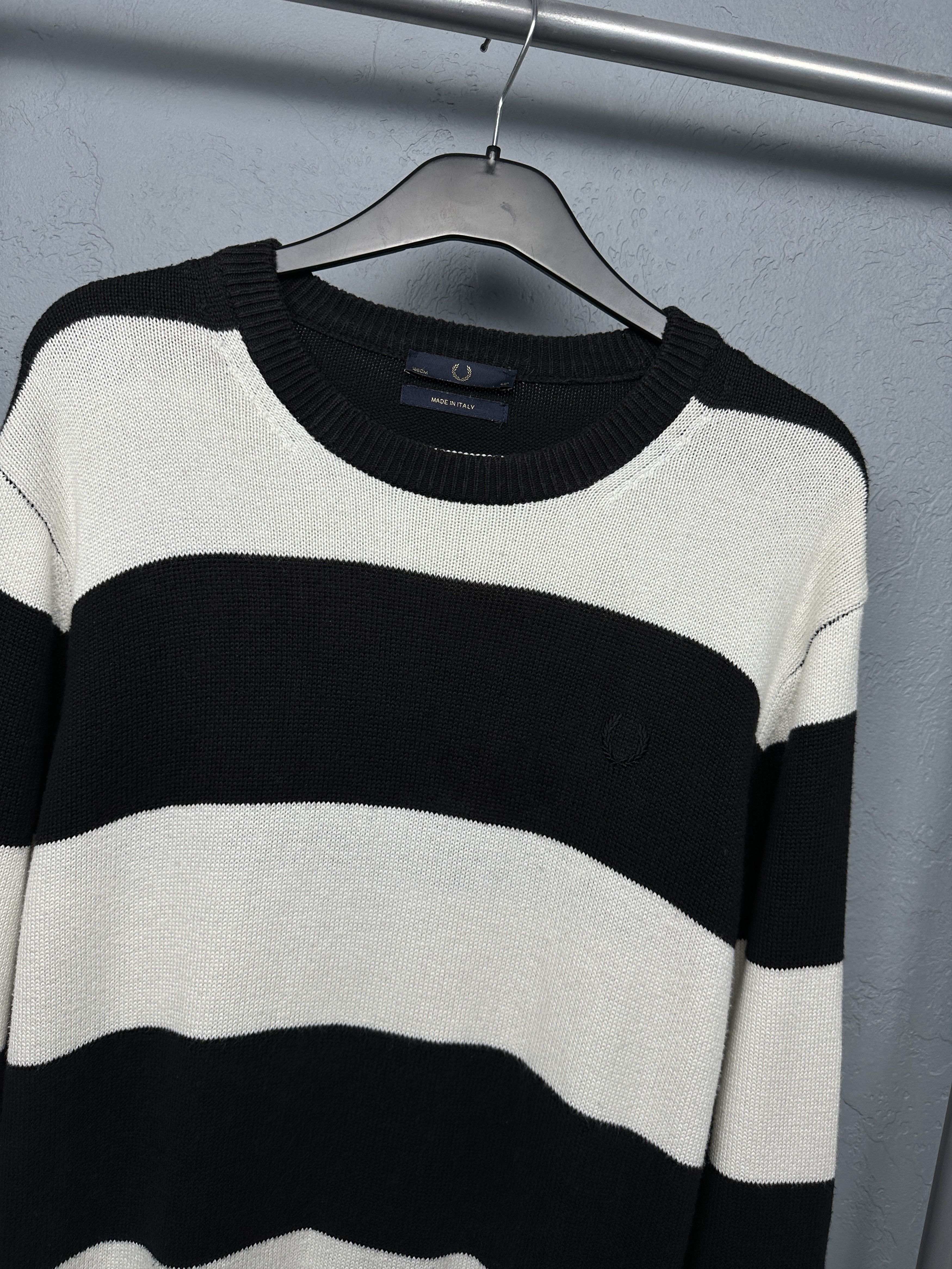 Fred Perry Fred Perry Mens Knit Sweater Made in Italy Size US L / EU 52-54 / 3 - 2 Thumbnail