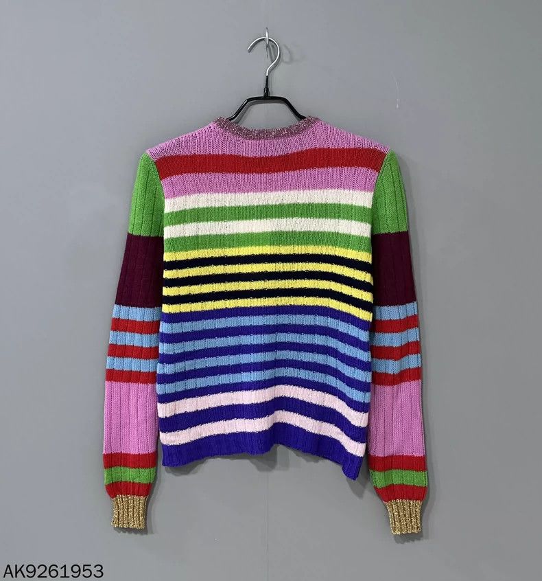 Gucci Gucci Rainbow embroidered sweater 2501-Nextarrow Size US XS / EU 42 / 0 - 3 Thumbnail