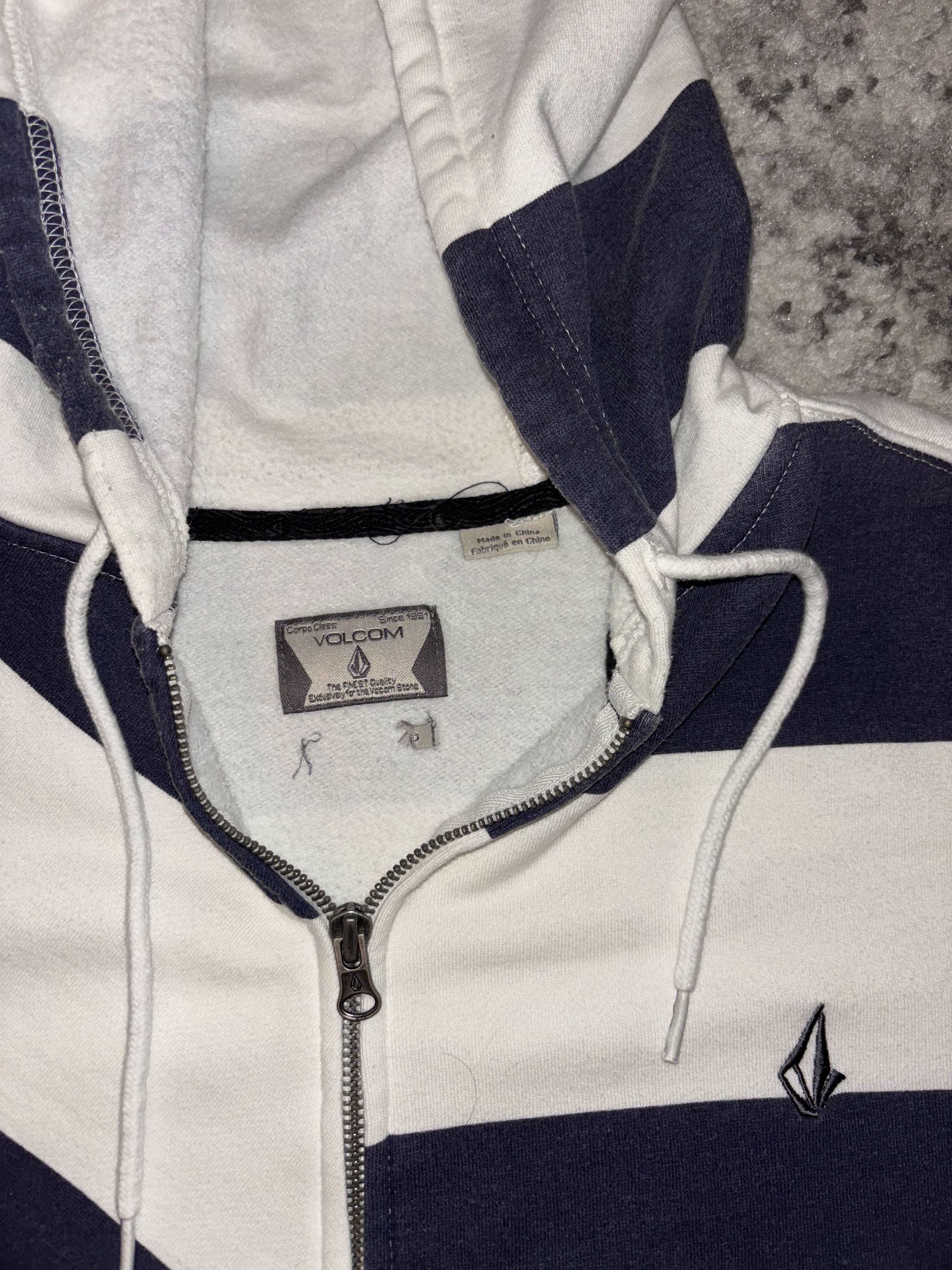 Volcom Y2K Volcom Striped Zip Up Sweater Size US XL / EU 56 / 4 - 4 Thumbnail