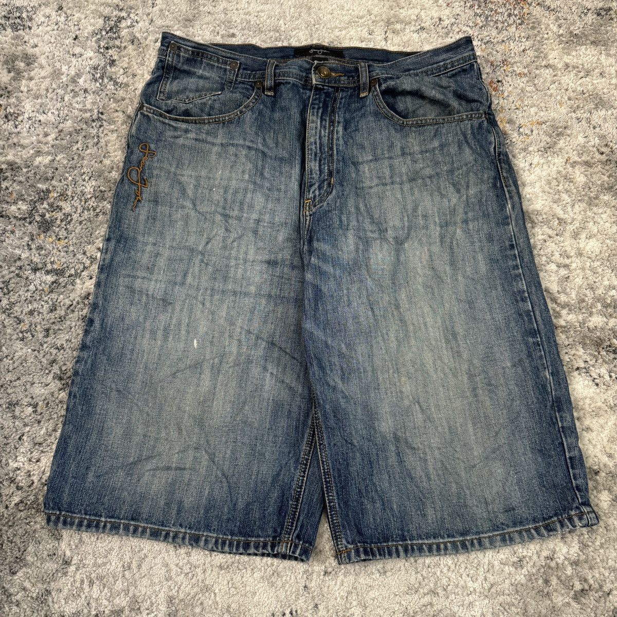 JNCO × Sean John × Vintage Essential Vintage y2k sean John baggy wide leg shorts Size US 34 / EU 50 - 1 Thumbnail