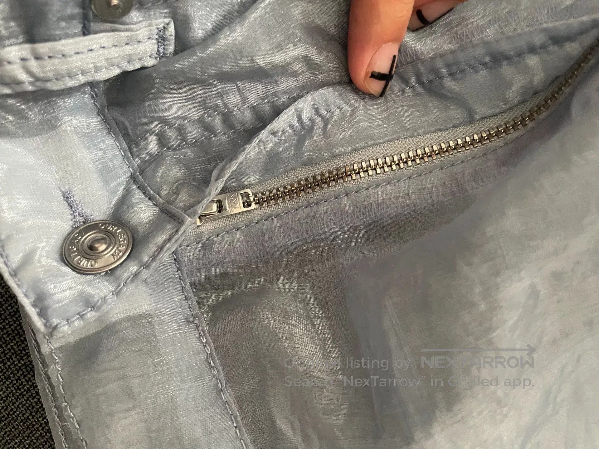 Our Legacy transparent denim pants for layering. Size US 40 / EU 56 - 4 Thumbnail
