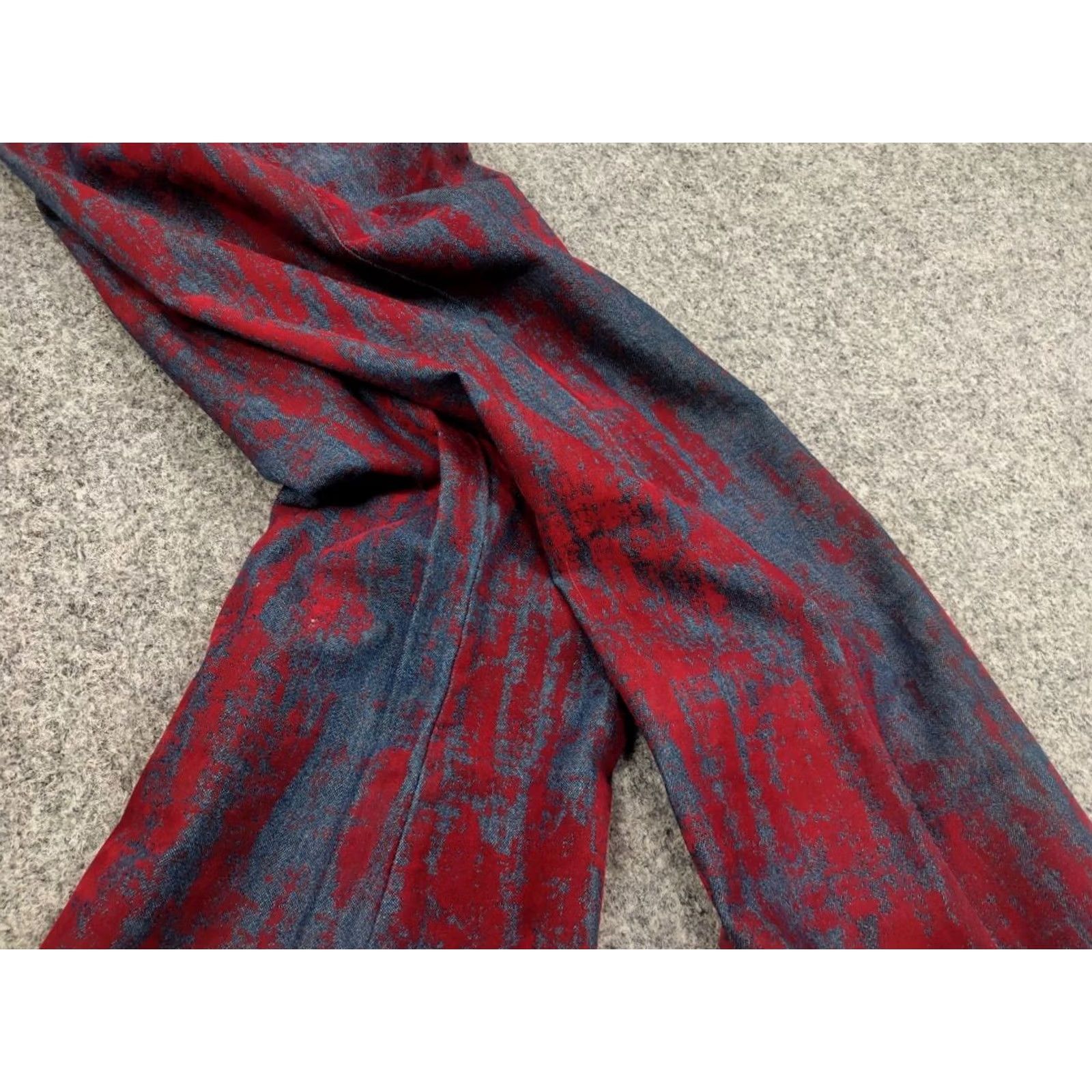 Vintage VINTAGE Hysteric Glamour Jeans Women Vintage Flared Jeans 26 27 Red Blue Denim Cotton Mid Belted Pockets Y2K Size 27" / US 4 / IT 40 - 6 Thumbnail