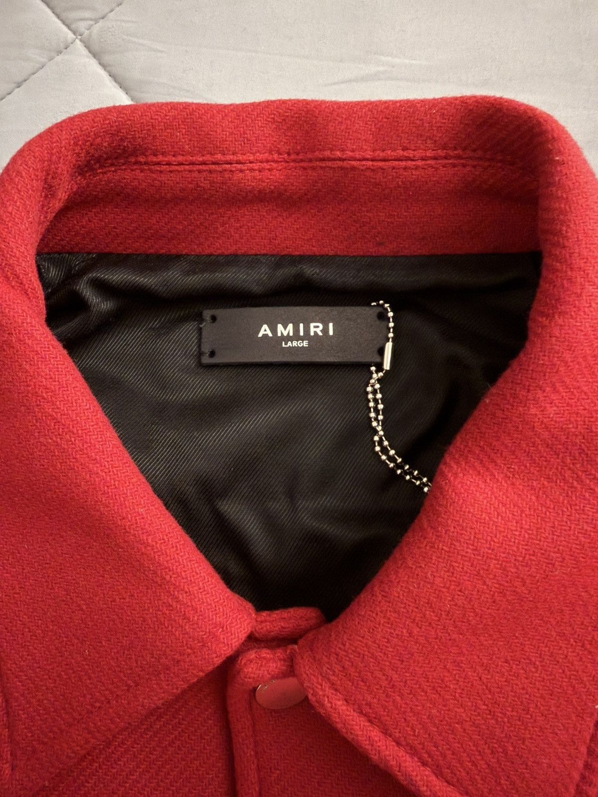 Amiri Amiri Bones Wool Jacket - Red Size US L / EU 52-54 / 3 - 5 Thumbnail
