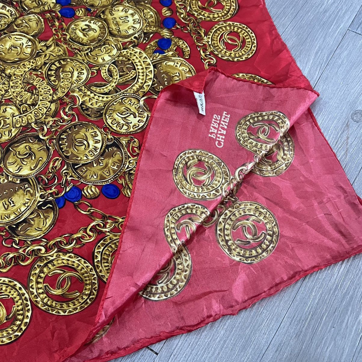 Chanel Chanel silk scarf vintage Size ONE SIZE - 8 Thumbnail